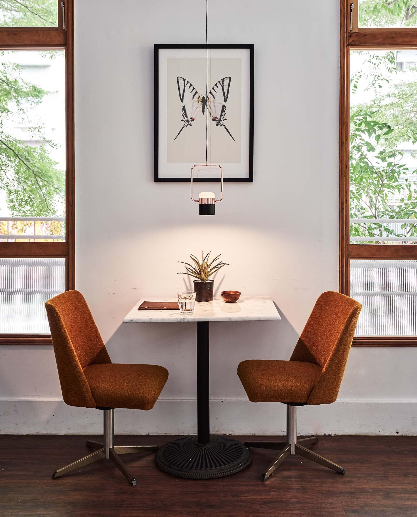 Solara Pendelleuchte Verstellbares Glas mit Messing-Letslighting