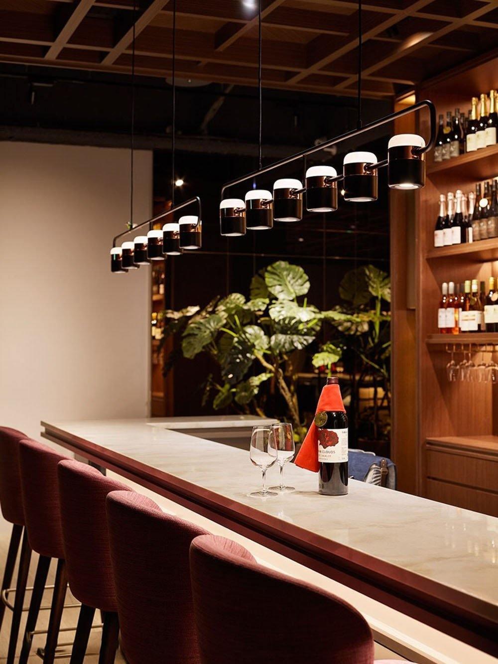 Solara Pendelleuchte Verstellbares Glas mit Messing-Letslighting