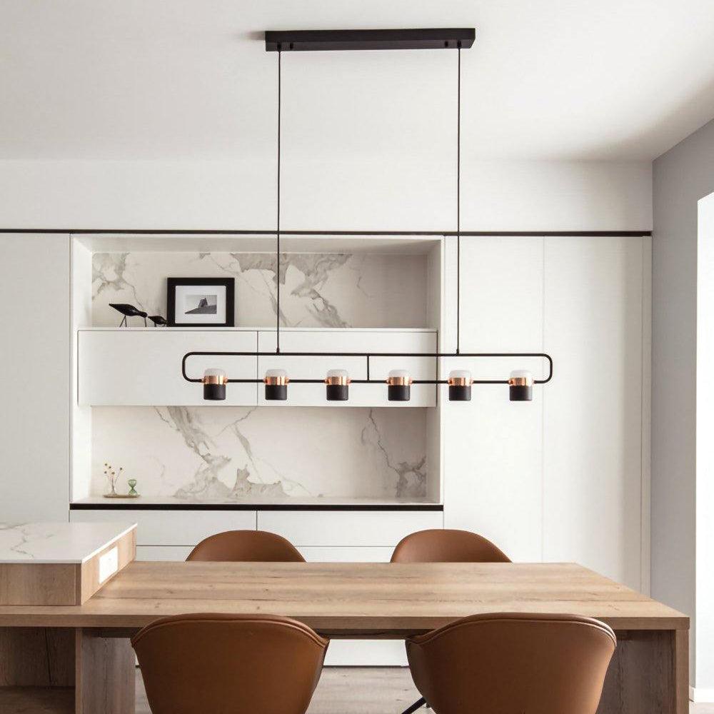 Solara Pendelleuchte Verstellbares Glas mit Messing-Letslighting