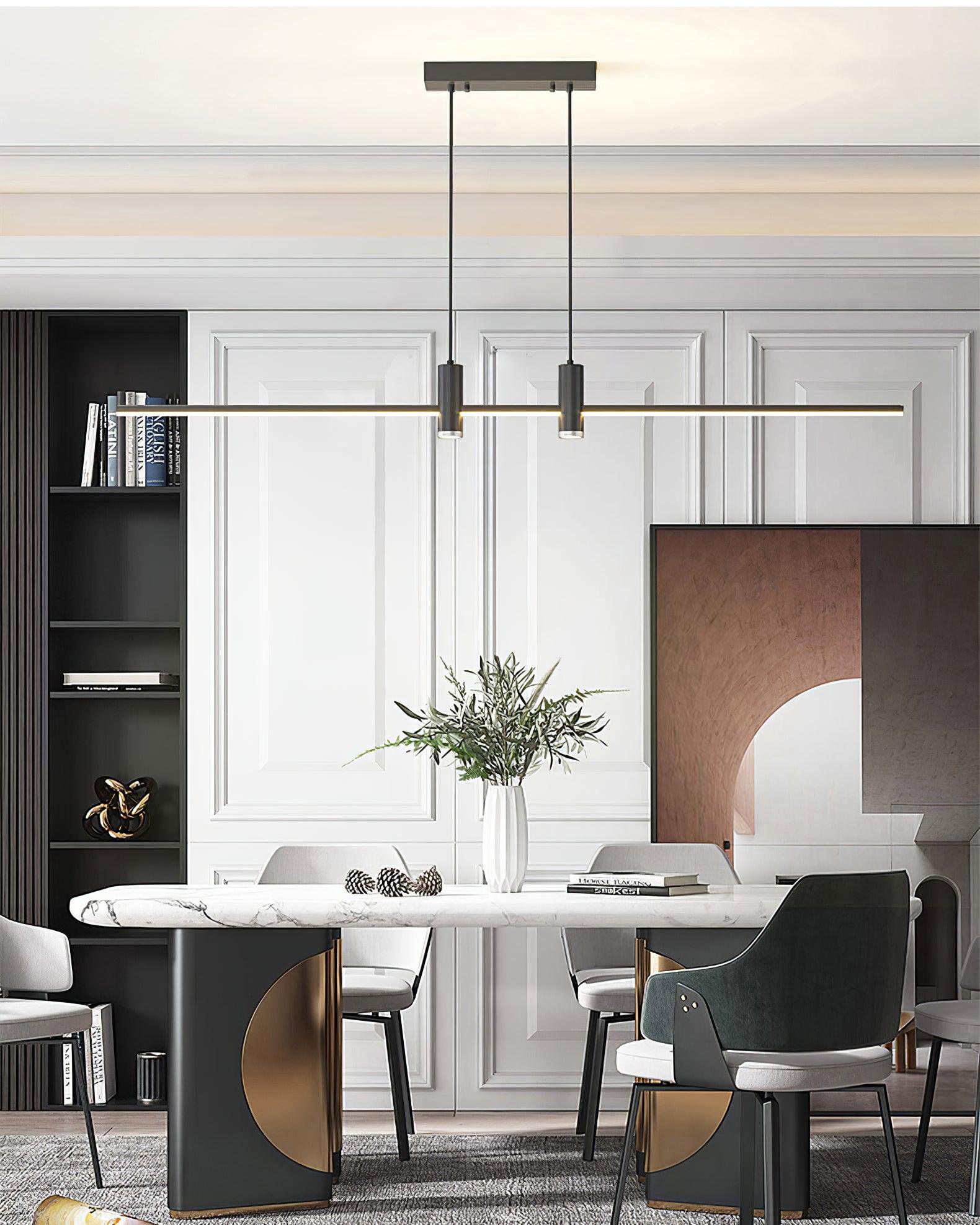 Lustra Pendelleuchte Gold Minimalistisch für Esszimmer-Letslighting