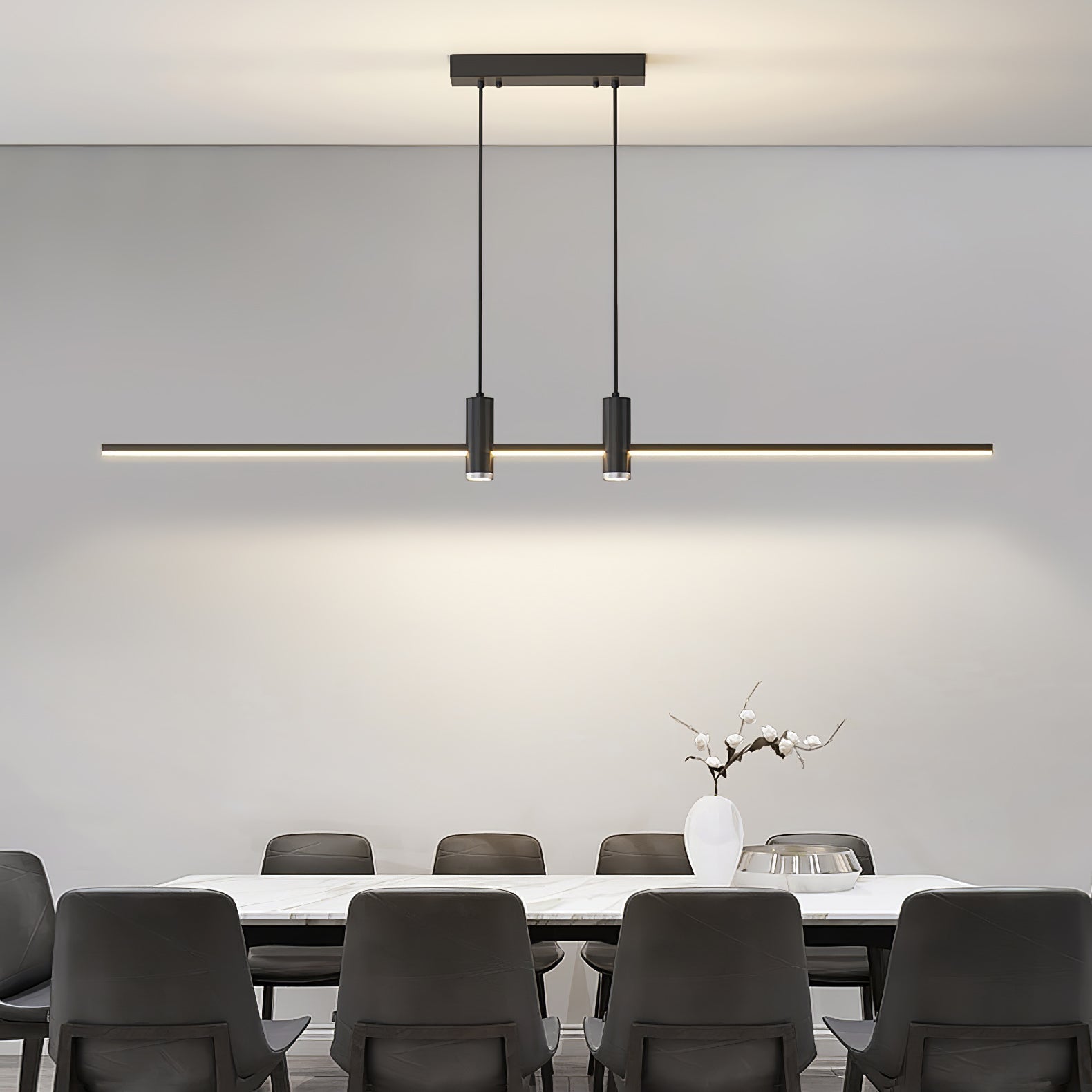 Lustra Pendelleuchte Gold Minimalistisch für Esszimmer-Letslighting