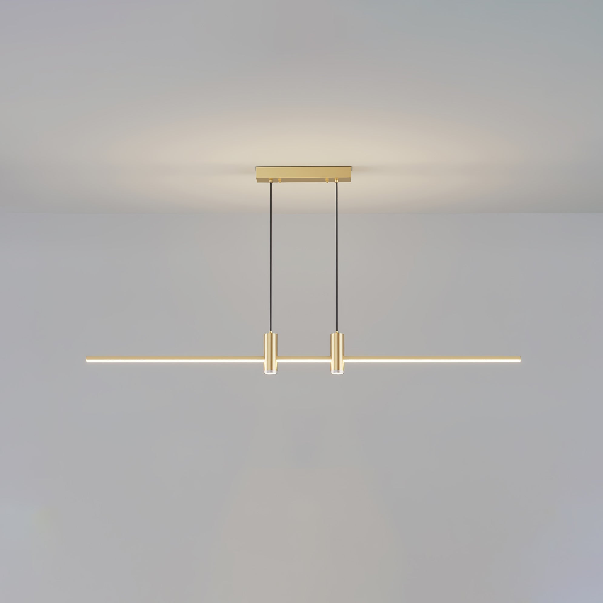 Lustra Pendelleuchte Gold Minimalistisch für Esszimmer-Letslighting