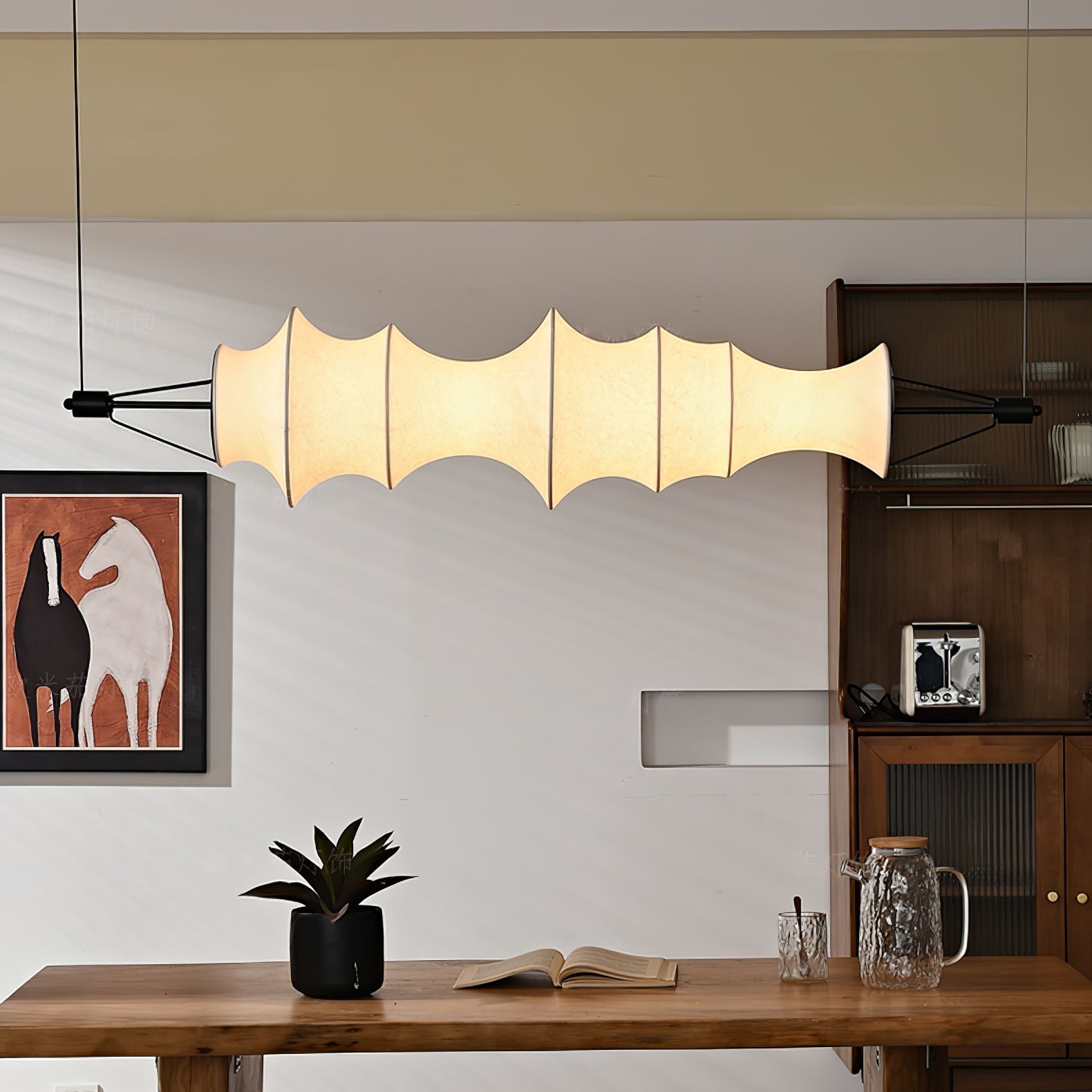 Avlorisra Kunst Eleganz Seide Pendelleuchte-Letslighting