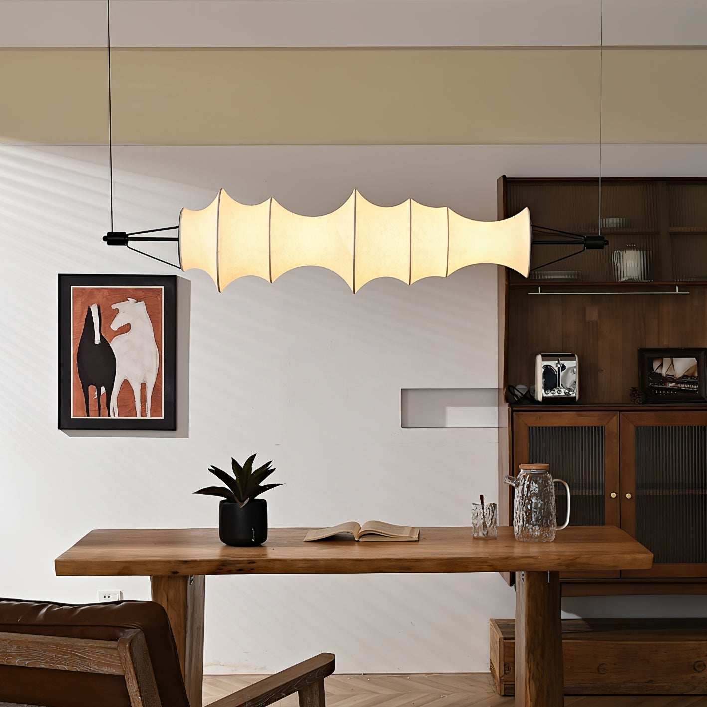 Avlorisra Kunst Eleganz Seide Pendelleuchte-Letslighting