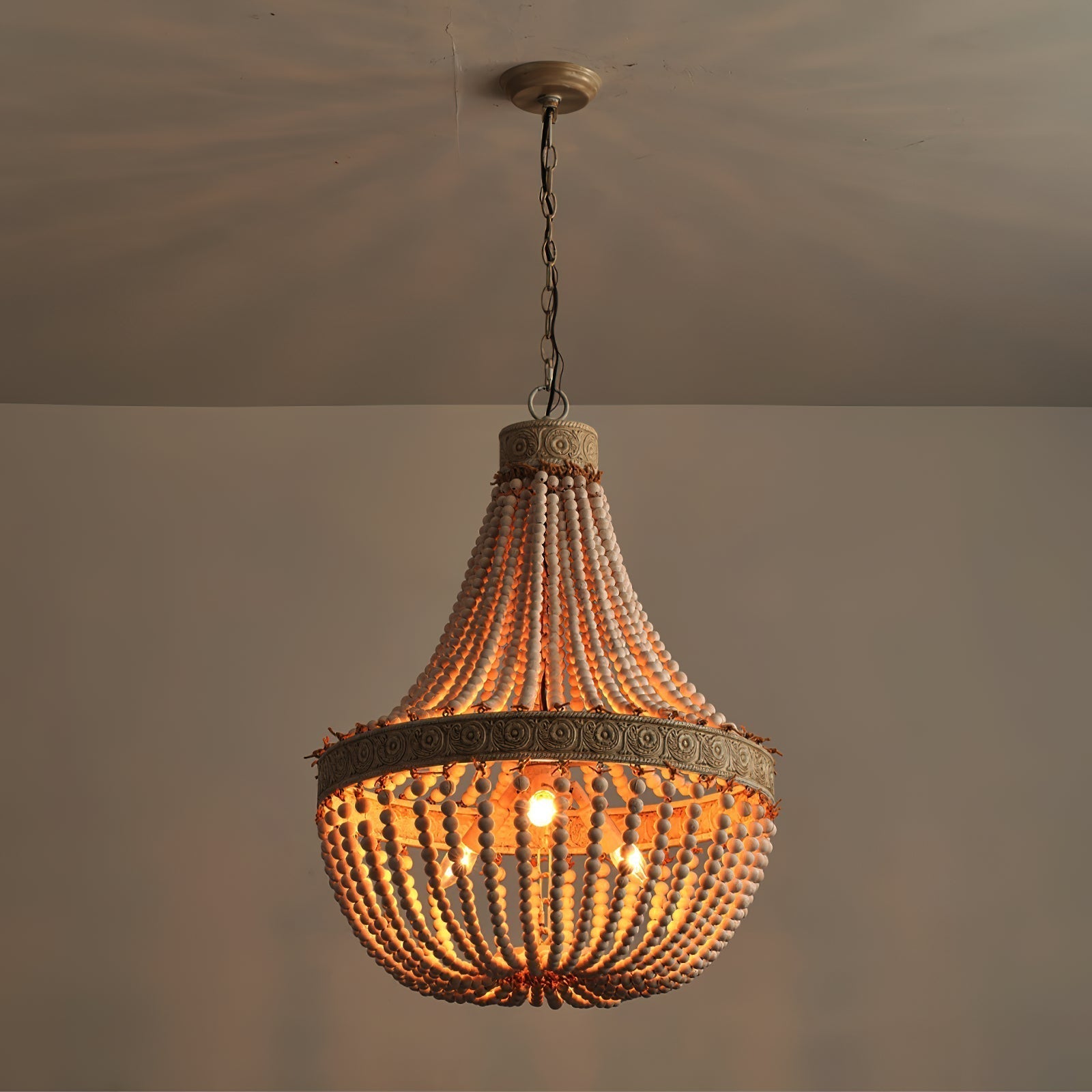 Ulvararis Postmodern Luxus Perlen Holz Kronleuchter-Letslighting