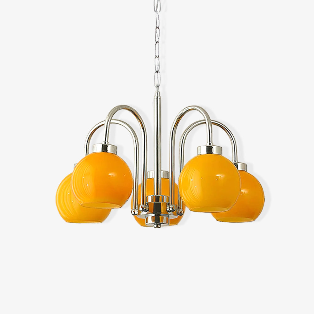 Lustra Kronleuchter Gelbe Glaskugeln-Letslighting