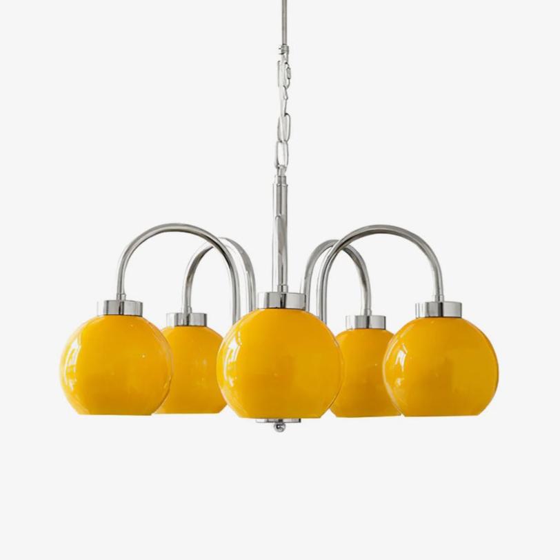 Lustra Kronleuchter Gelbe Glaskugeln-Letslighting