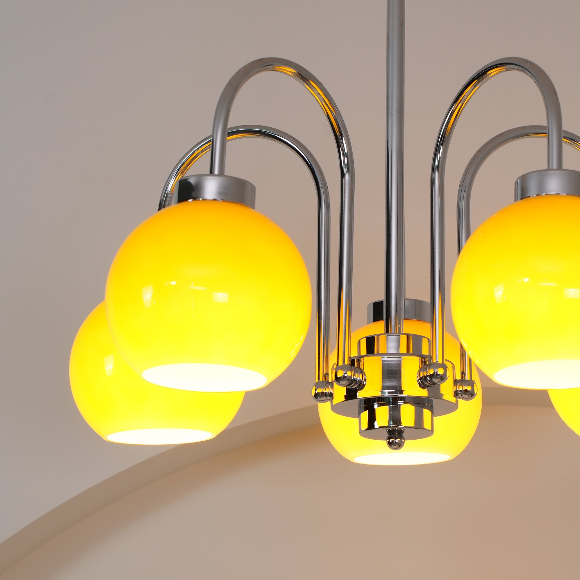 Lustra Kronleuchter Gelbe Glaskugeln-Letslighting