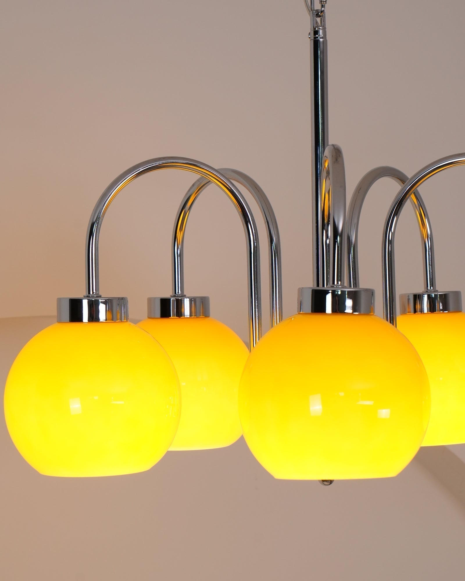Lustra Kronleuchter Gelbe Glaskugeln-Letslighting
