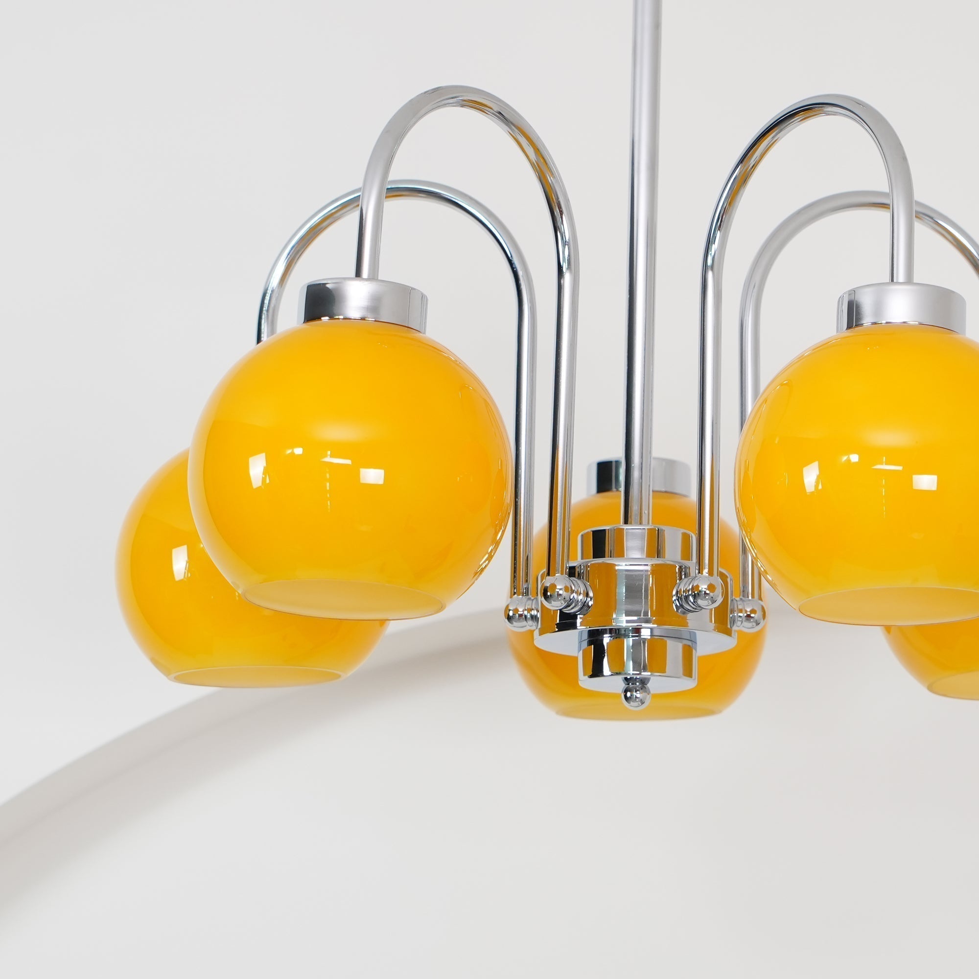 Lustra Kronleuchter Gelbe Glaskugeln-Letslighting