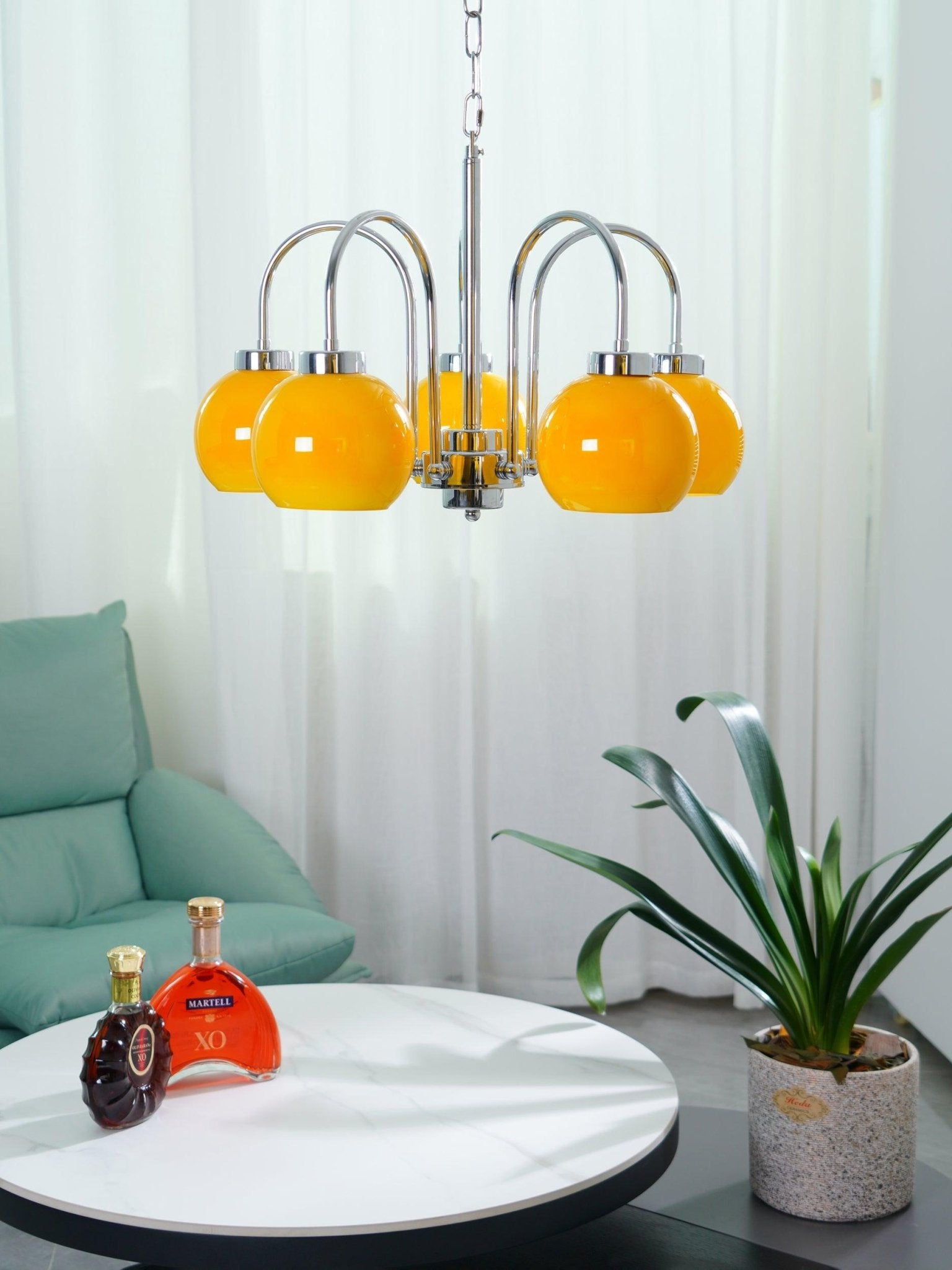 Lustra Kronleuchter Gelbe Glaskugeln-Letslighting