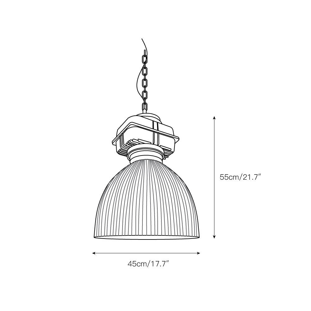 Vosilis Vintage Landhaus Glas Pendelleuchte-Letslighting