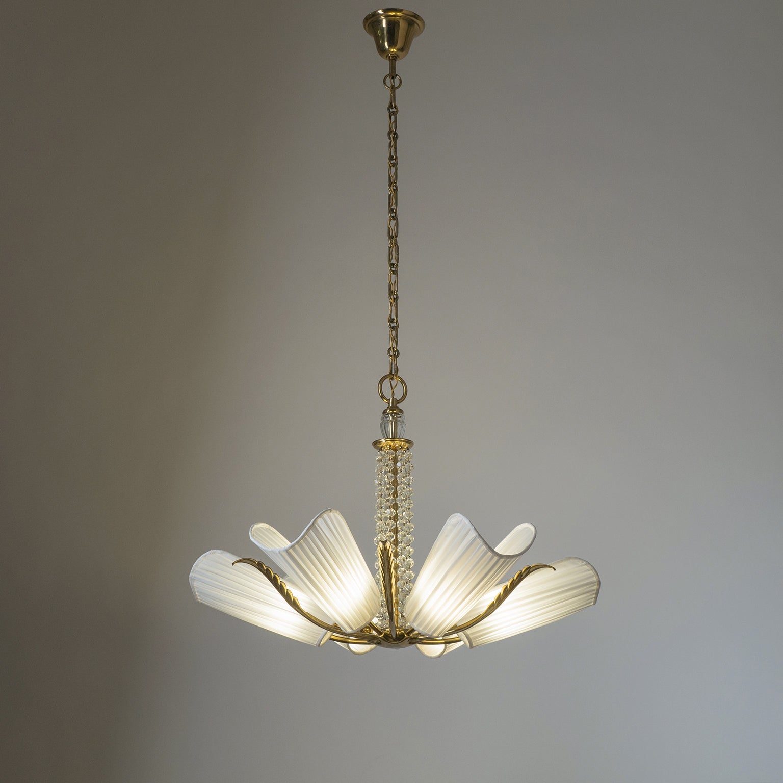 Arsole Stoff-Kristall-Kronleuchter-Letslighting