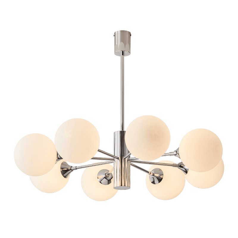 Lustra Kronleuchter Chrom Glaskugel-Letslighting
