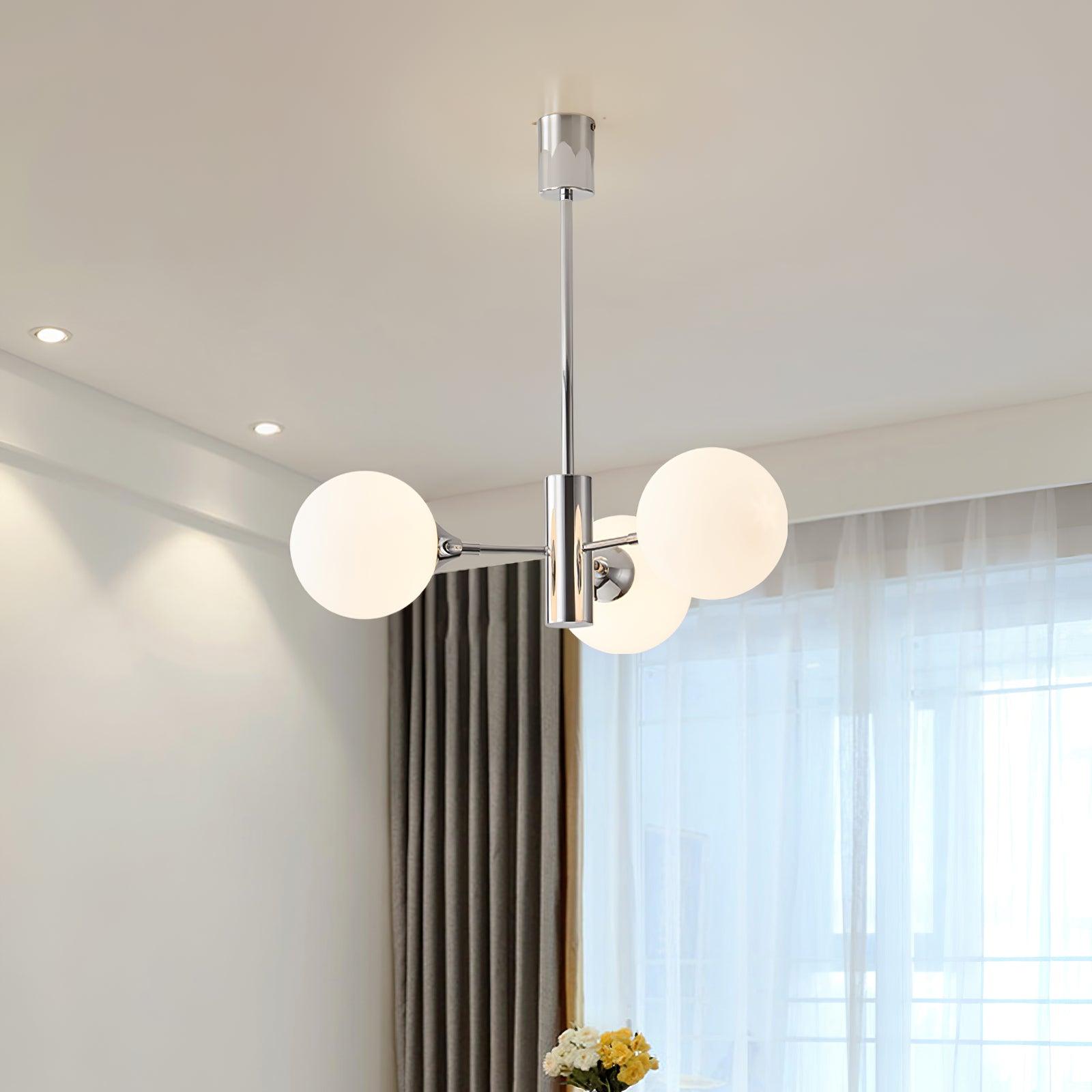 Lustra Kronleuchter Chrom Glaskugel-Letslighting