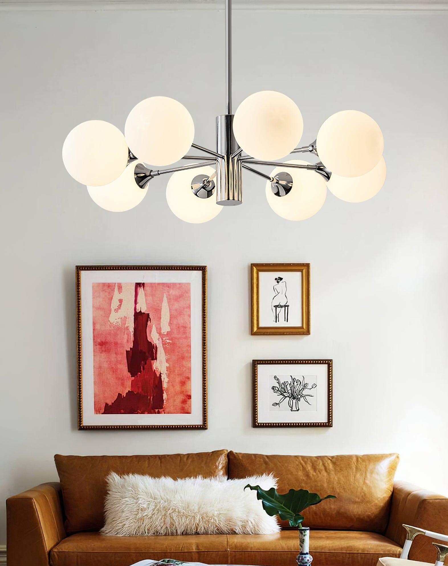 Lustra Kronleuchter Chrom Glaskugel-Letslighting