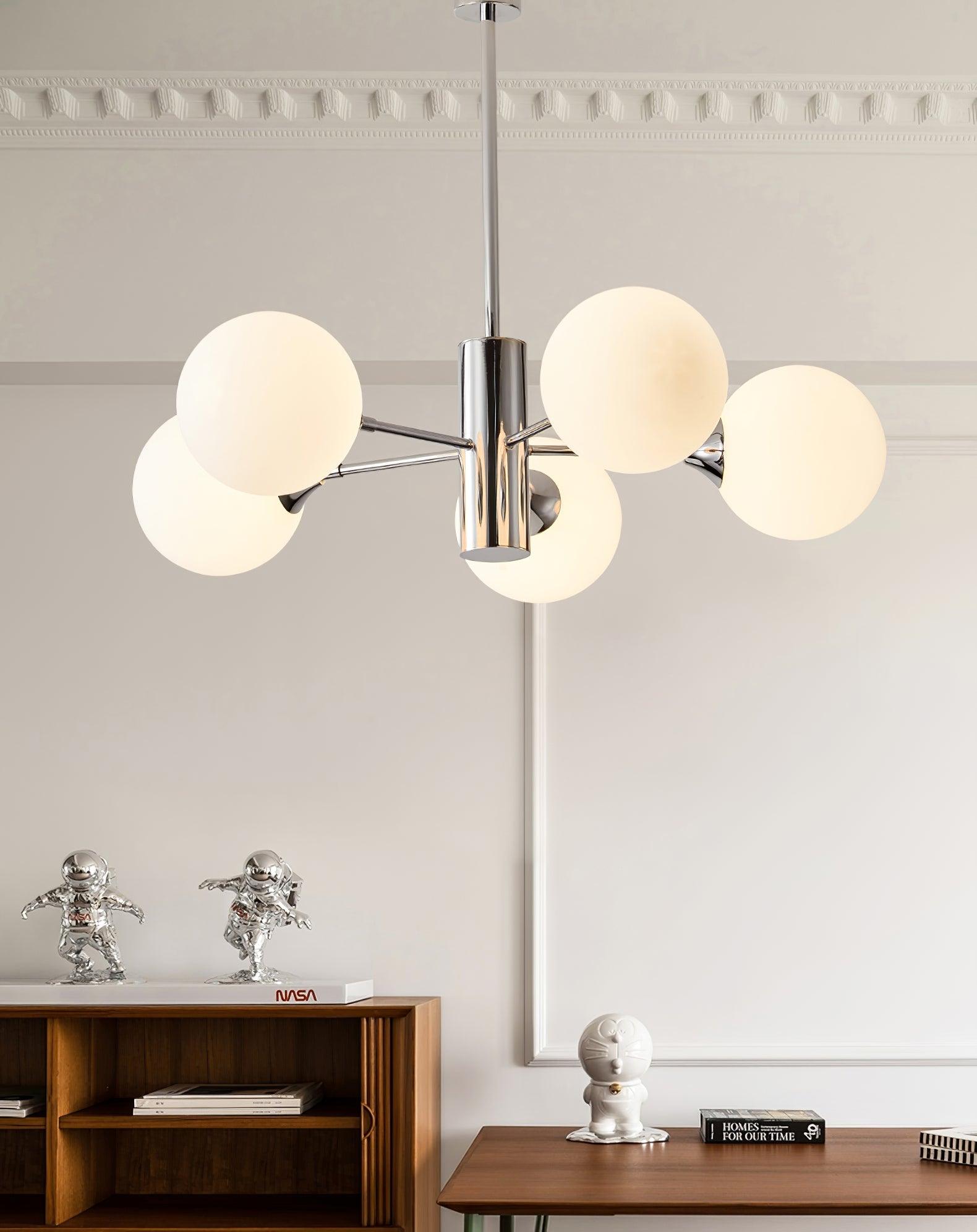 Lustra Kronleuchter Chrom Glaskugel-Letslighting