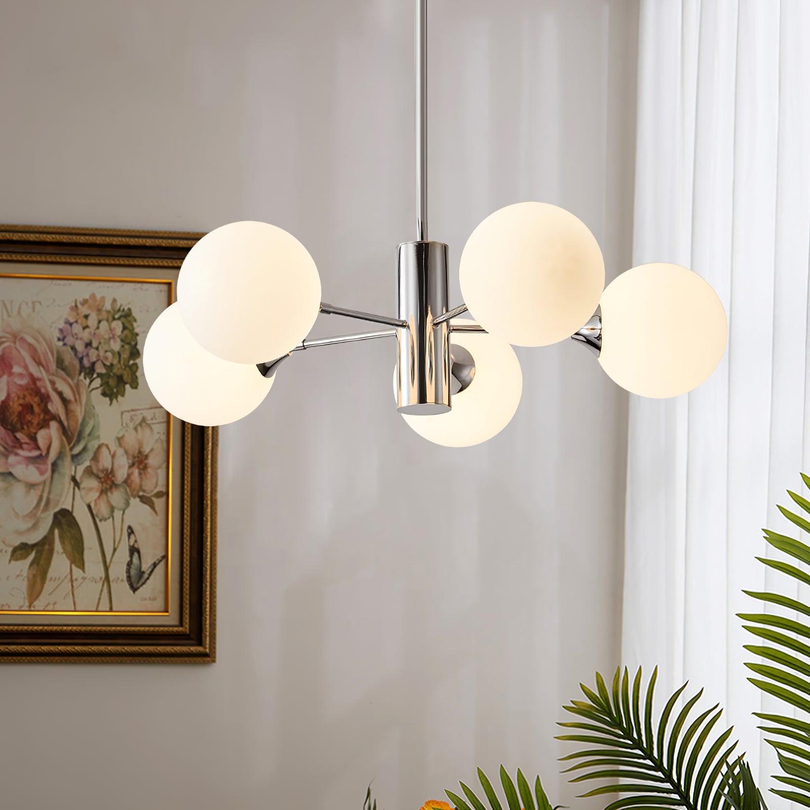 Lustra Kronleuchter Chrom Glaskugel-Letslighting