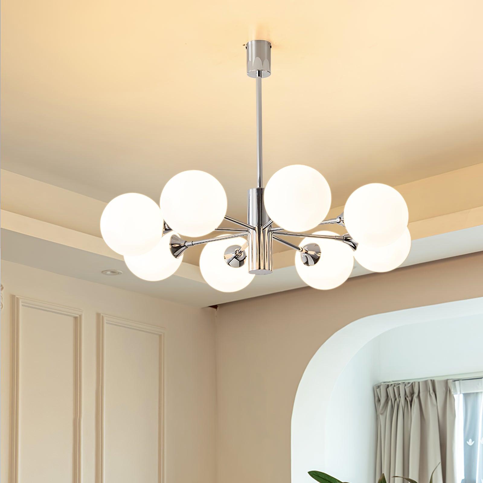 Lustra Kronleuchter Chrom Glaskugel-Letslighting