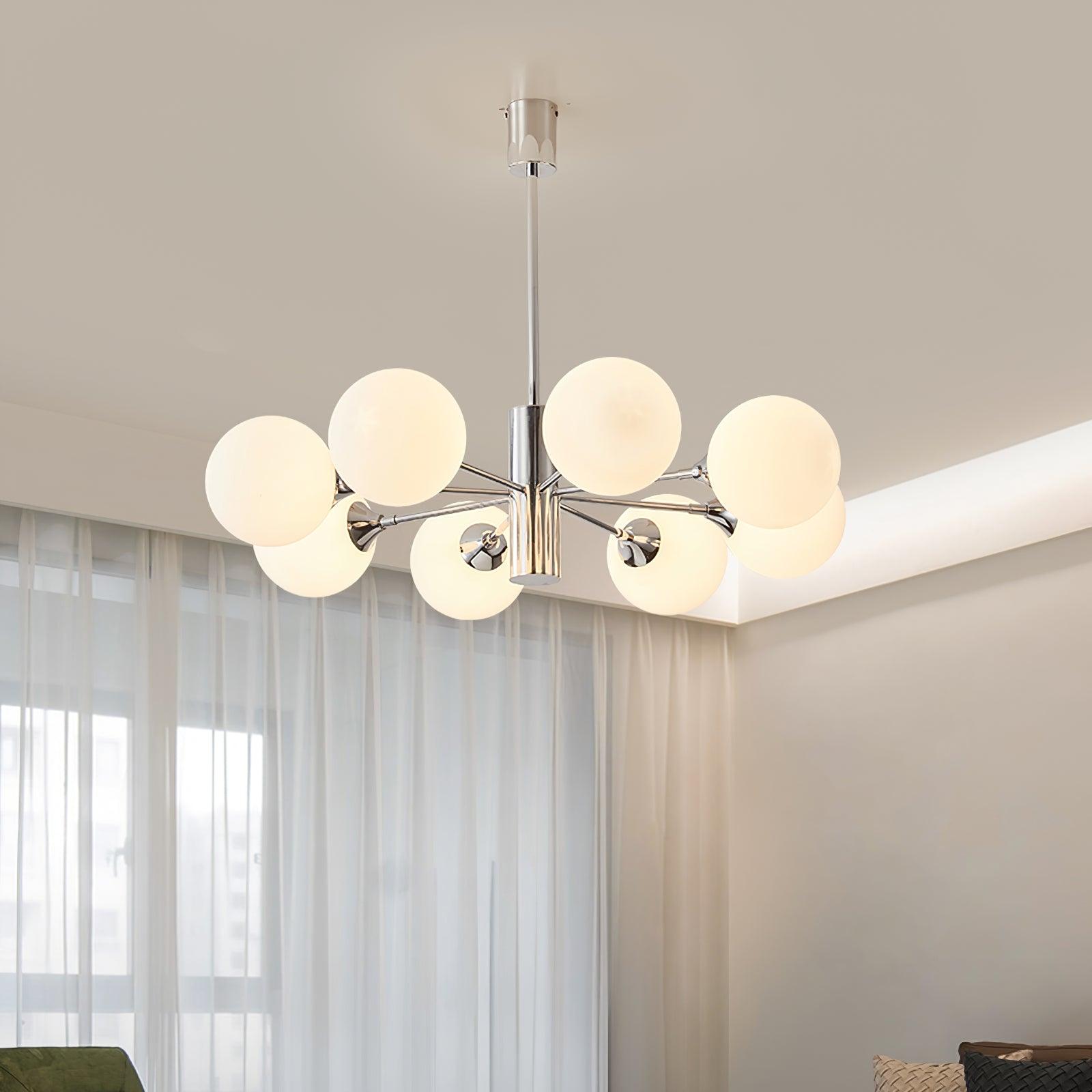 Lustra Kronleuchter Chrom Glaskugel-Letslighting