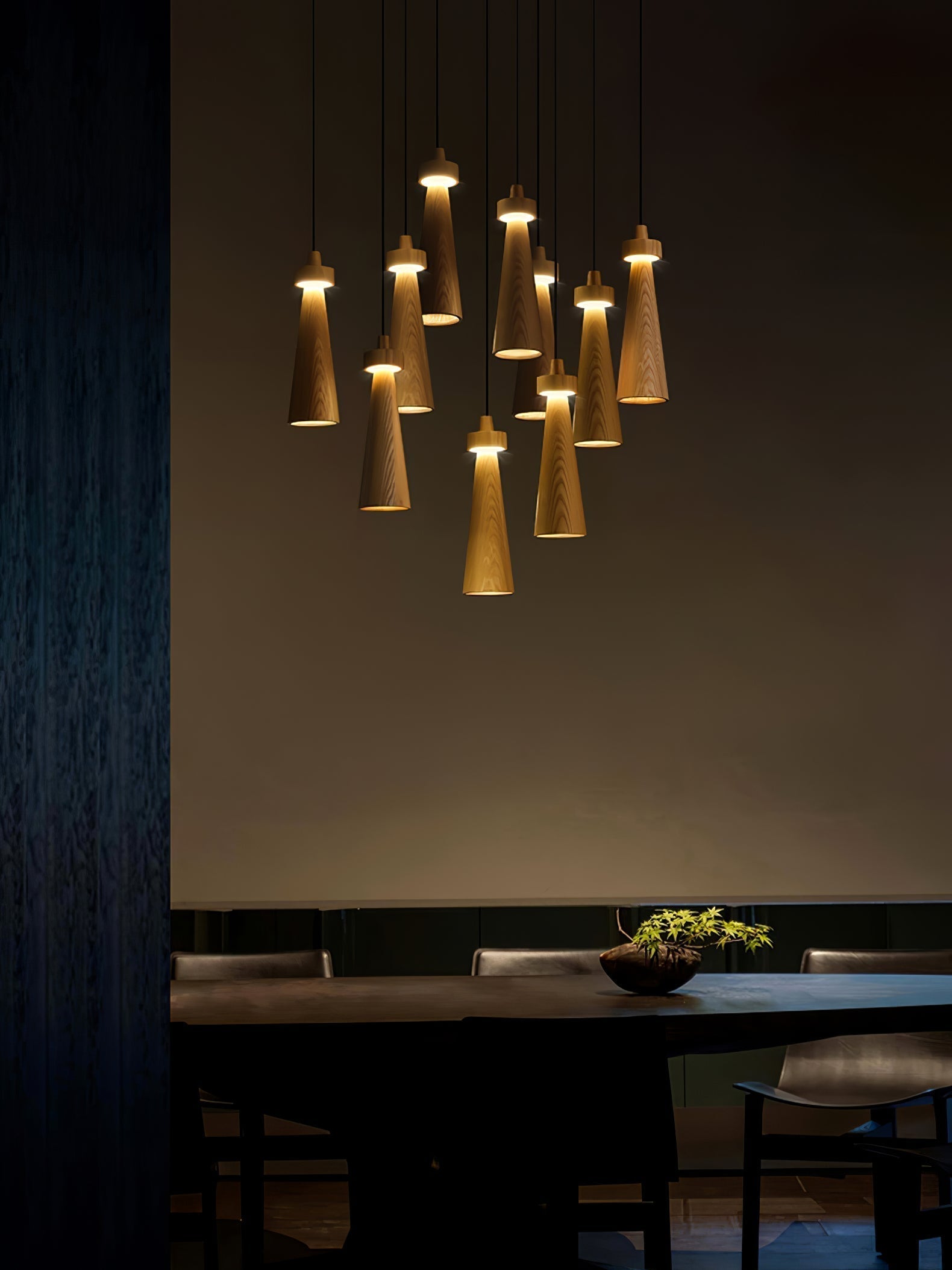 Taper Minimalistisch Holz Pendelleuchte Leuchte-Letslighting