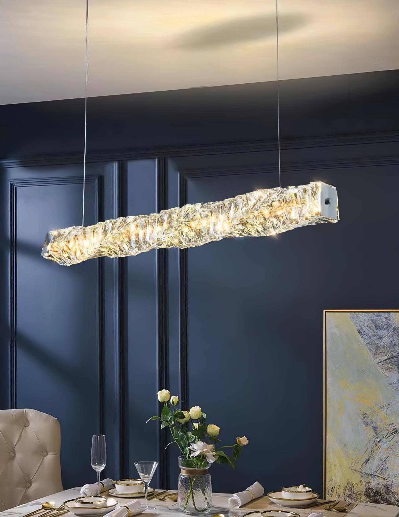 Stream Lang Kristall Pendelleuchte-Letslighting
