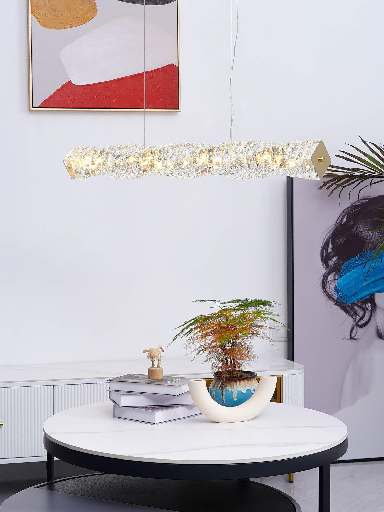 Stream Lang Kristall Pendelleuchte-Letslighting