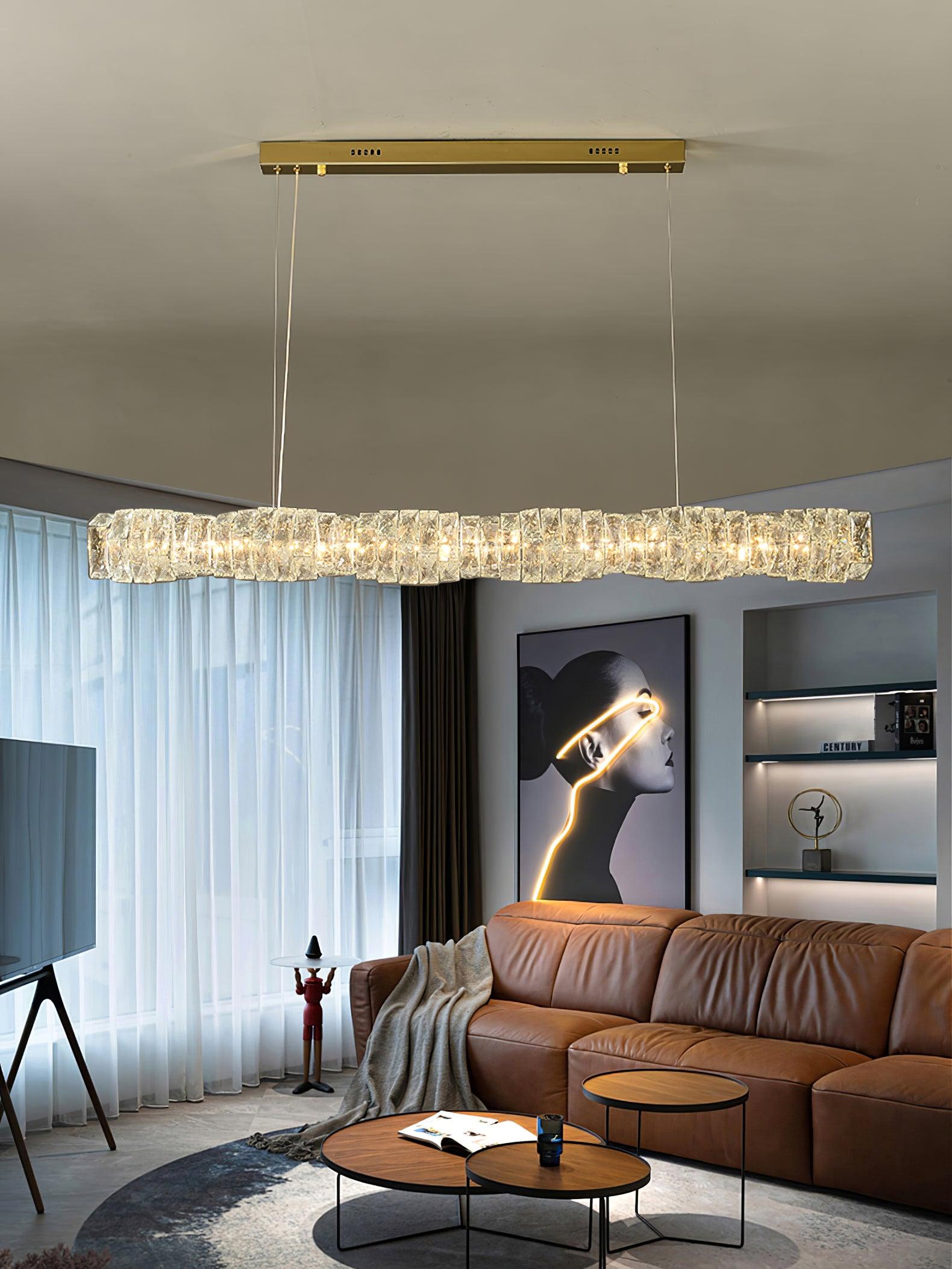 Stream Lang Kristall Pendelleuchte-Letslighting