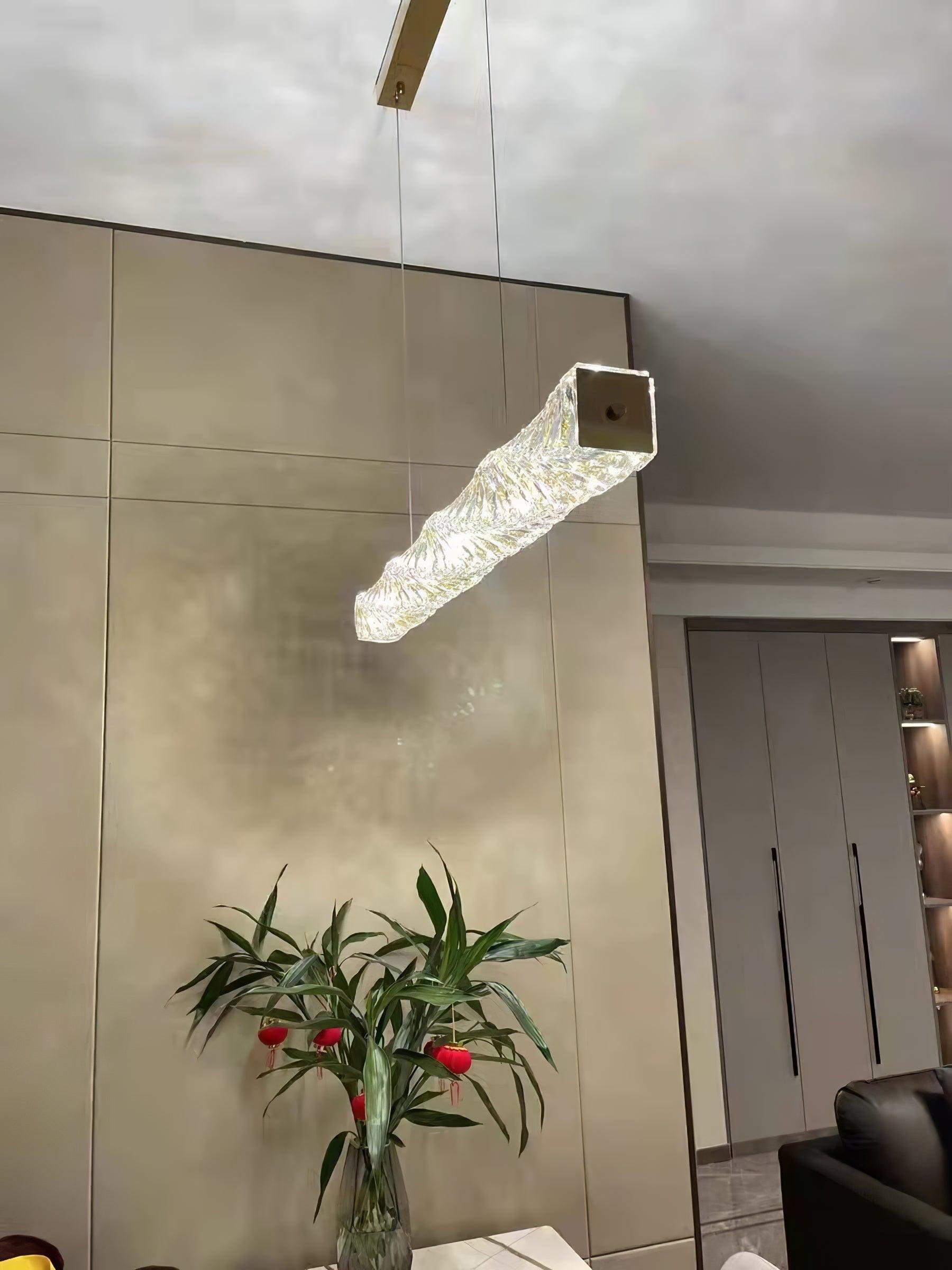 Stream Lang Kristall Pendelleuchte-Letslighting