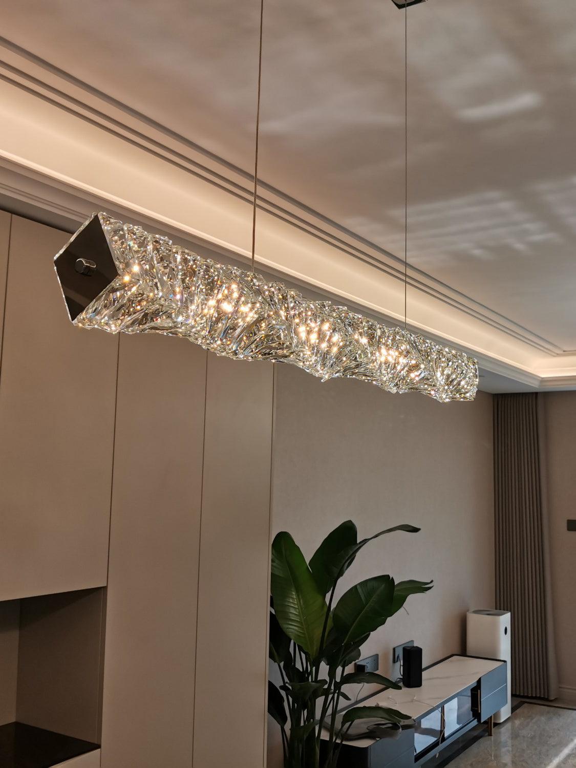 Stream Lang Kristall Pendelleuchte-Letslighting