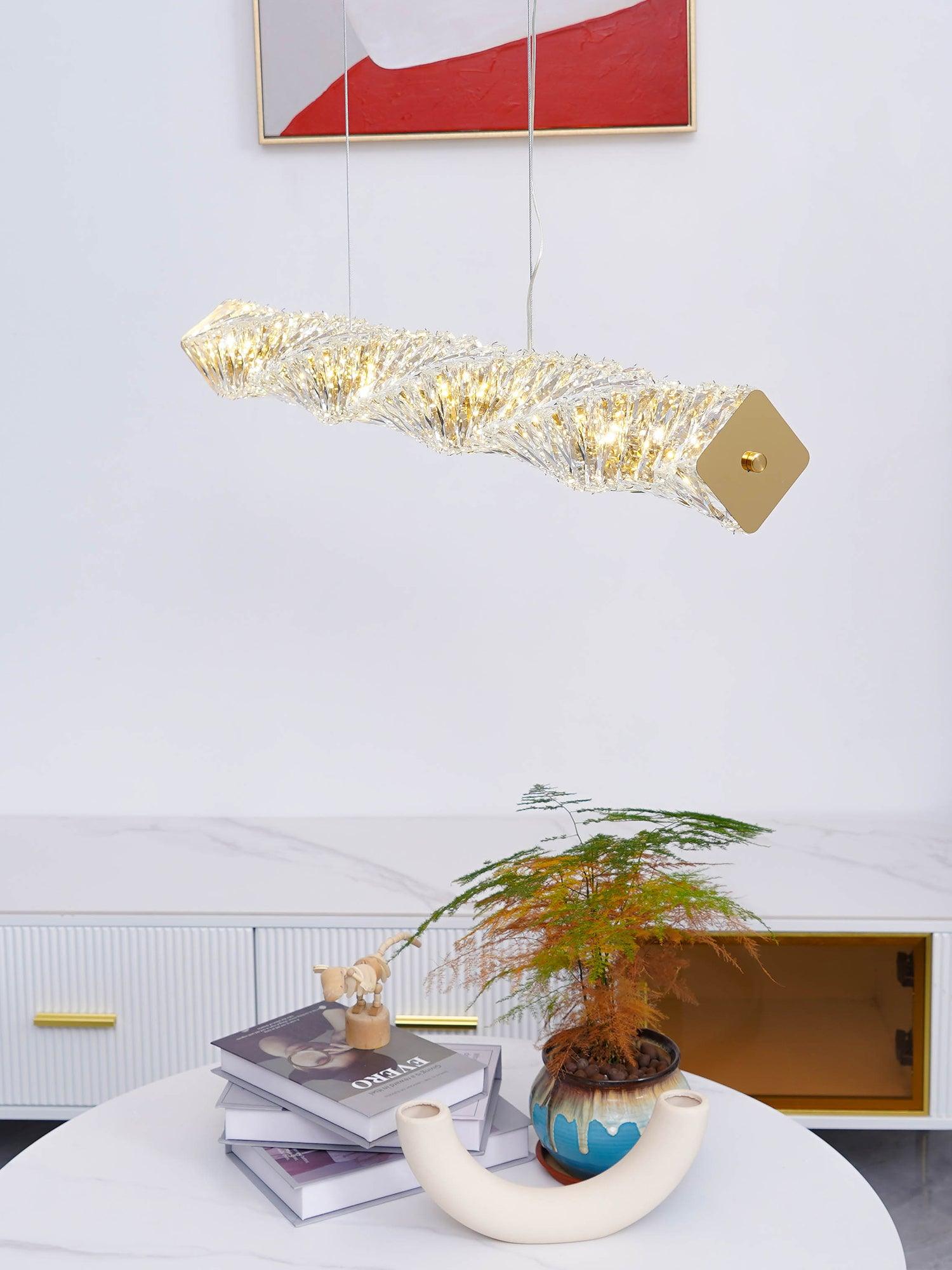 Stream Lang Kristall Pendelleuchte-Letslighting