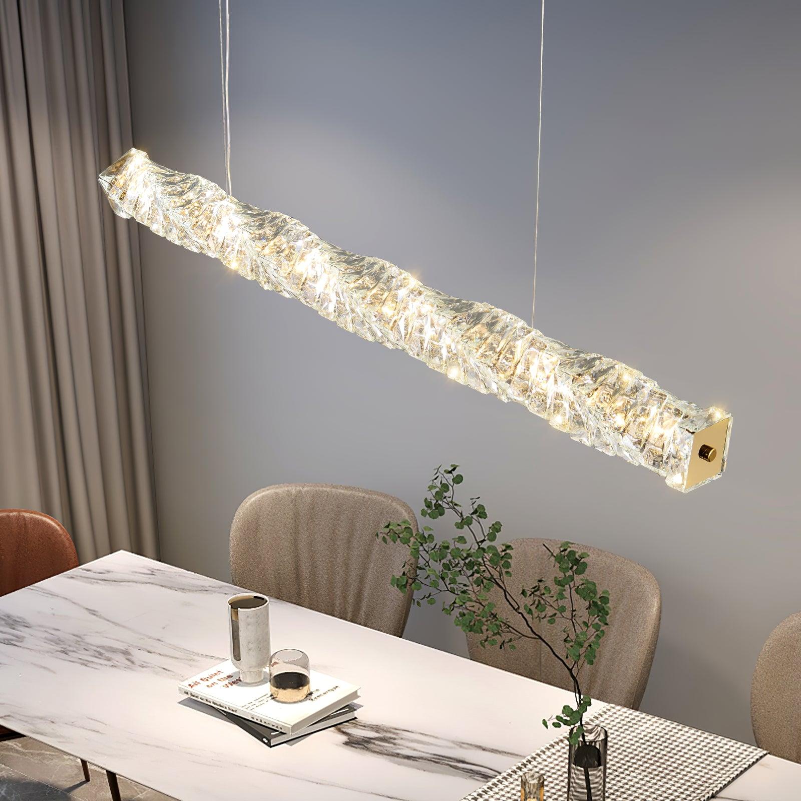 Stream Lang Kristall Pendelleuchte-Letslighting