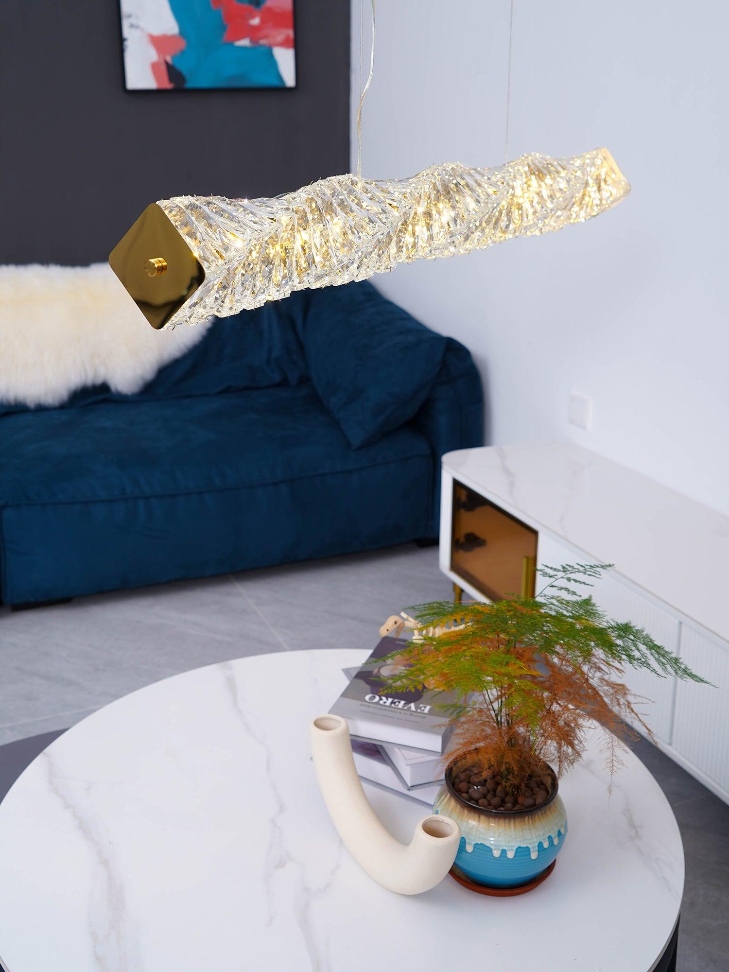 Stream Lang Kristall Pendelleuchte-Letslighting