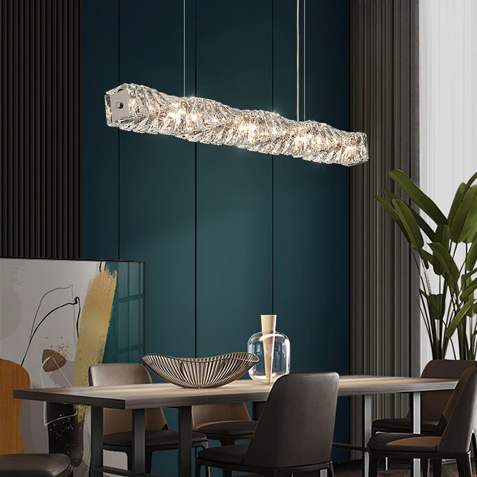Stream Lang Kristall Pendelleuchte-Letslighting