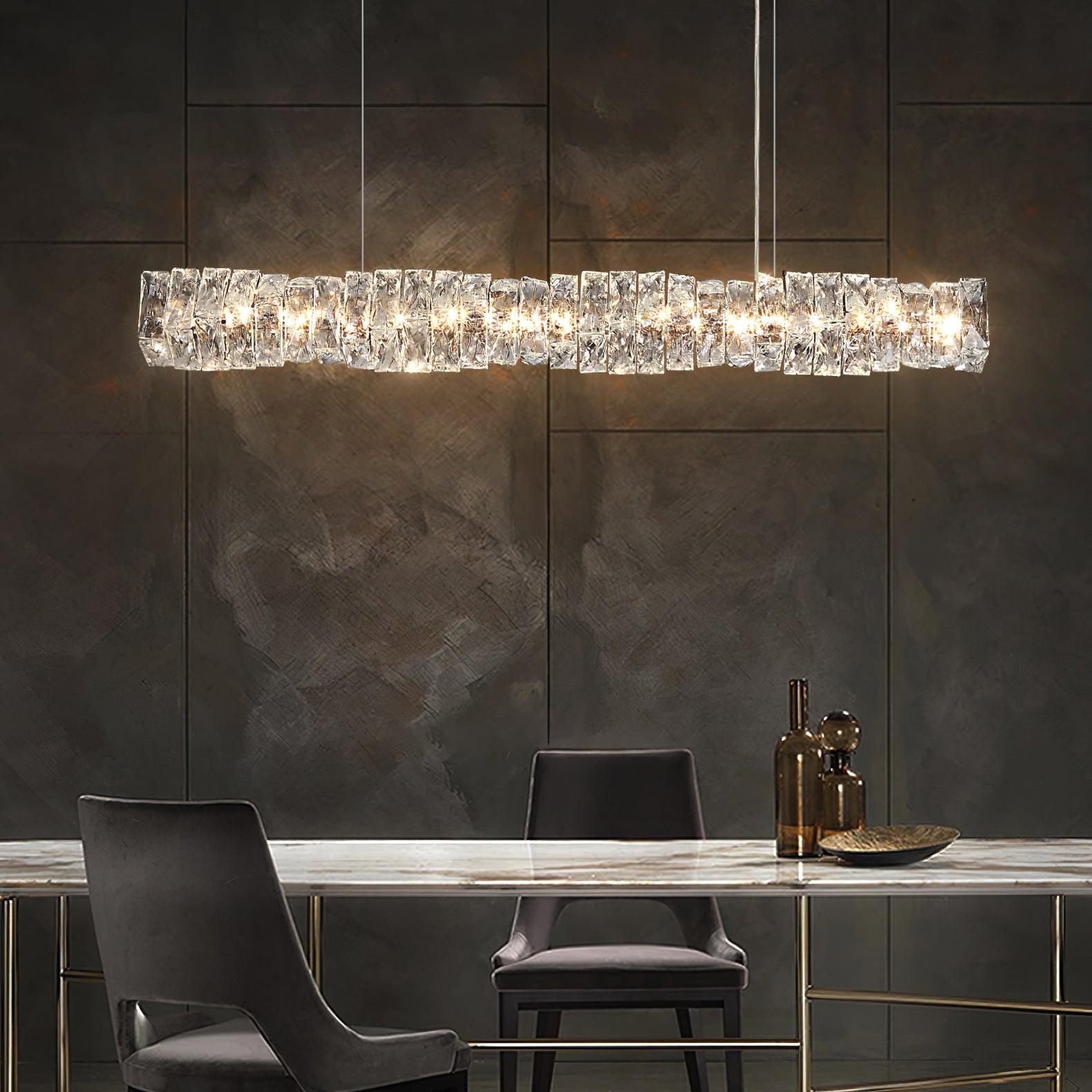 Stream Lang Kristall Pendelleuchte-Letslighting