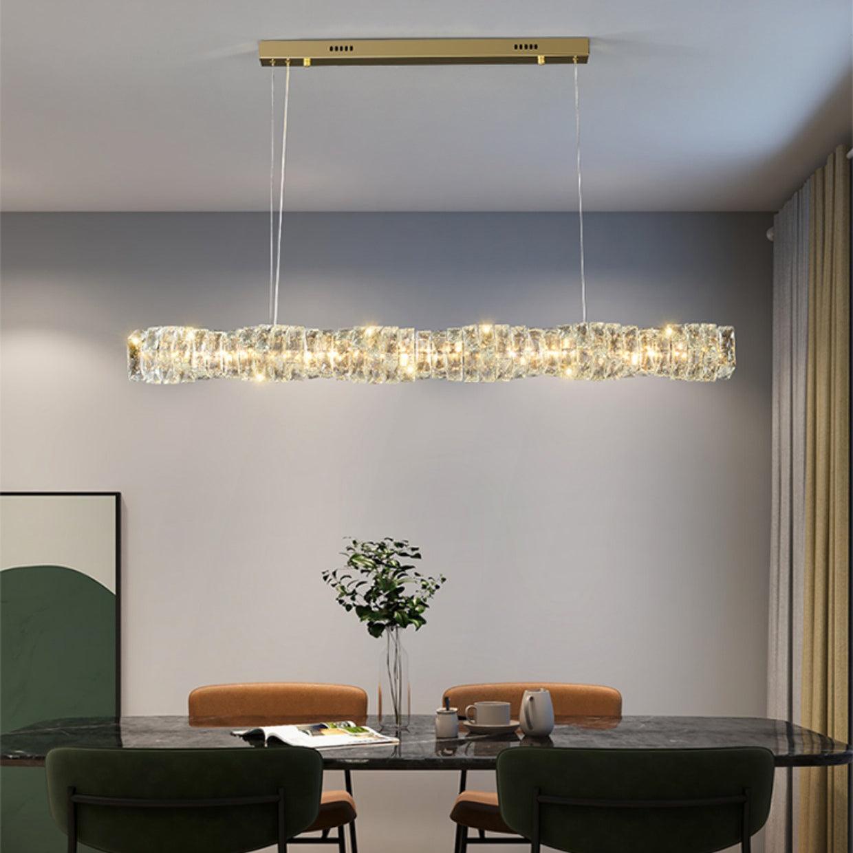 Stream Lang Kristall Pendelleuchte-Letslighting
