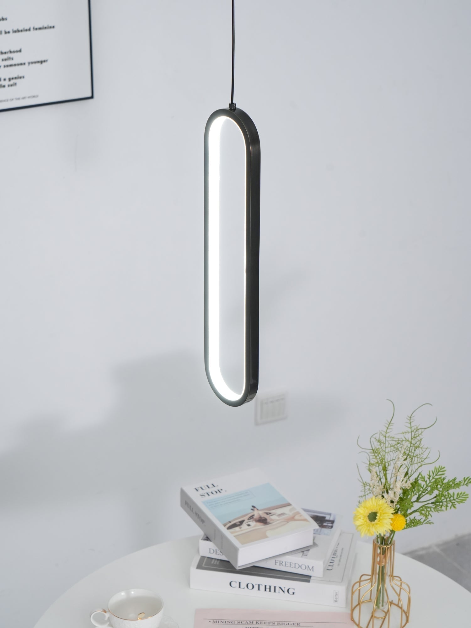 Long Oval LED Pendant Lamp - Blowlighting