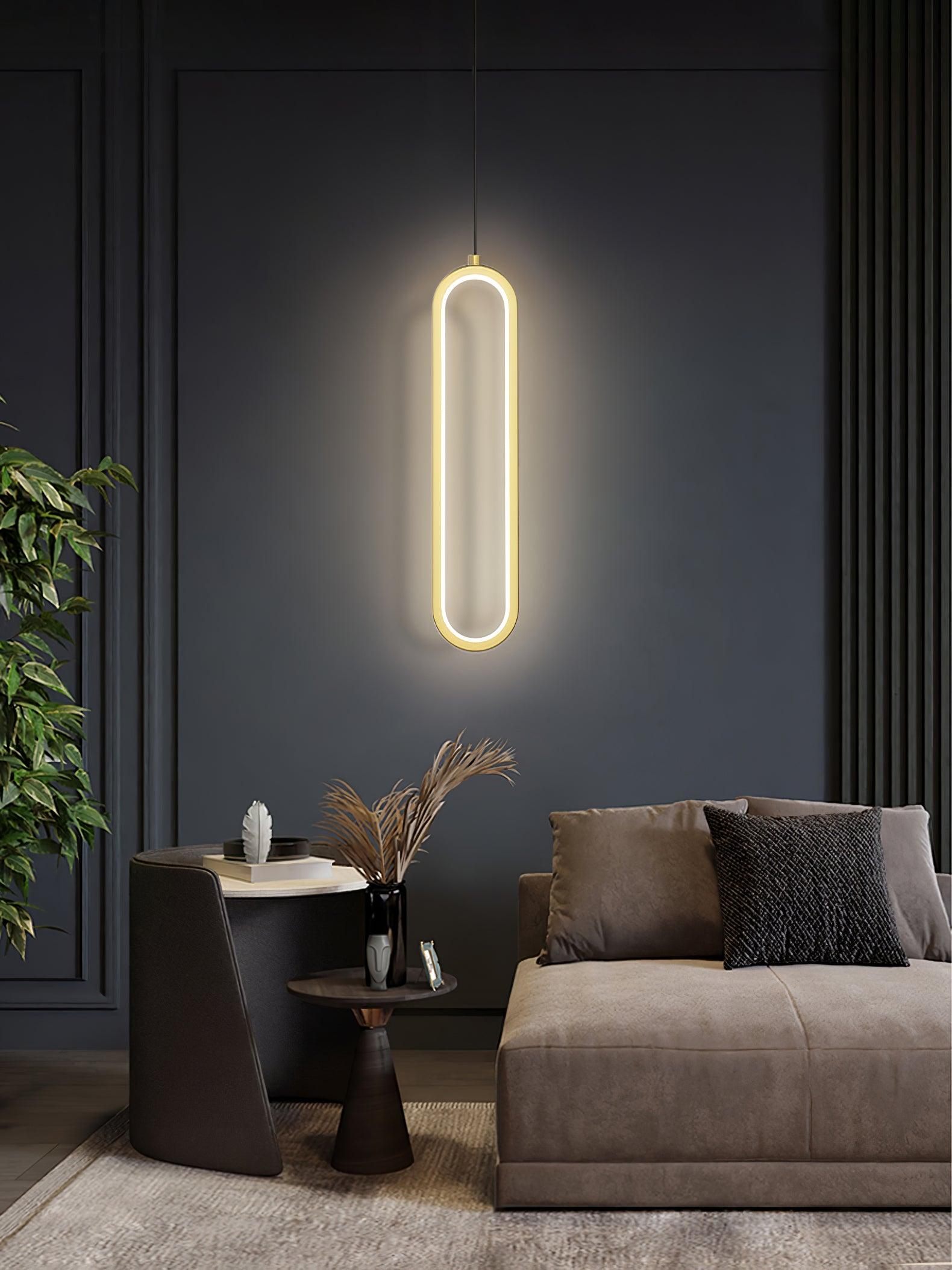 Long Oval LED Pendant Lamp - Blowlighting