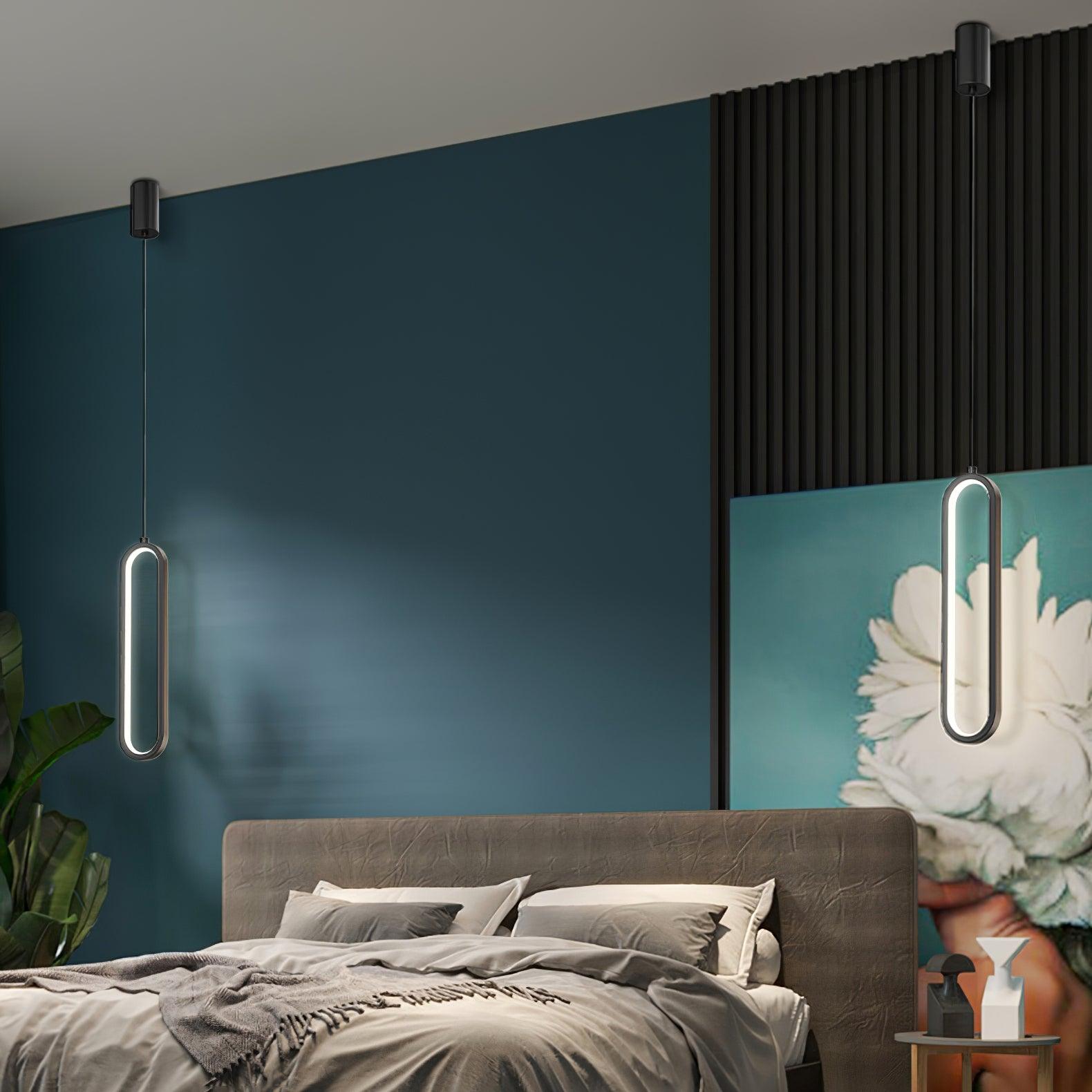 Long Oval LED Pendant Lamp - Blowlighting