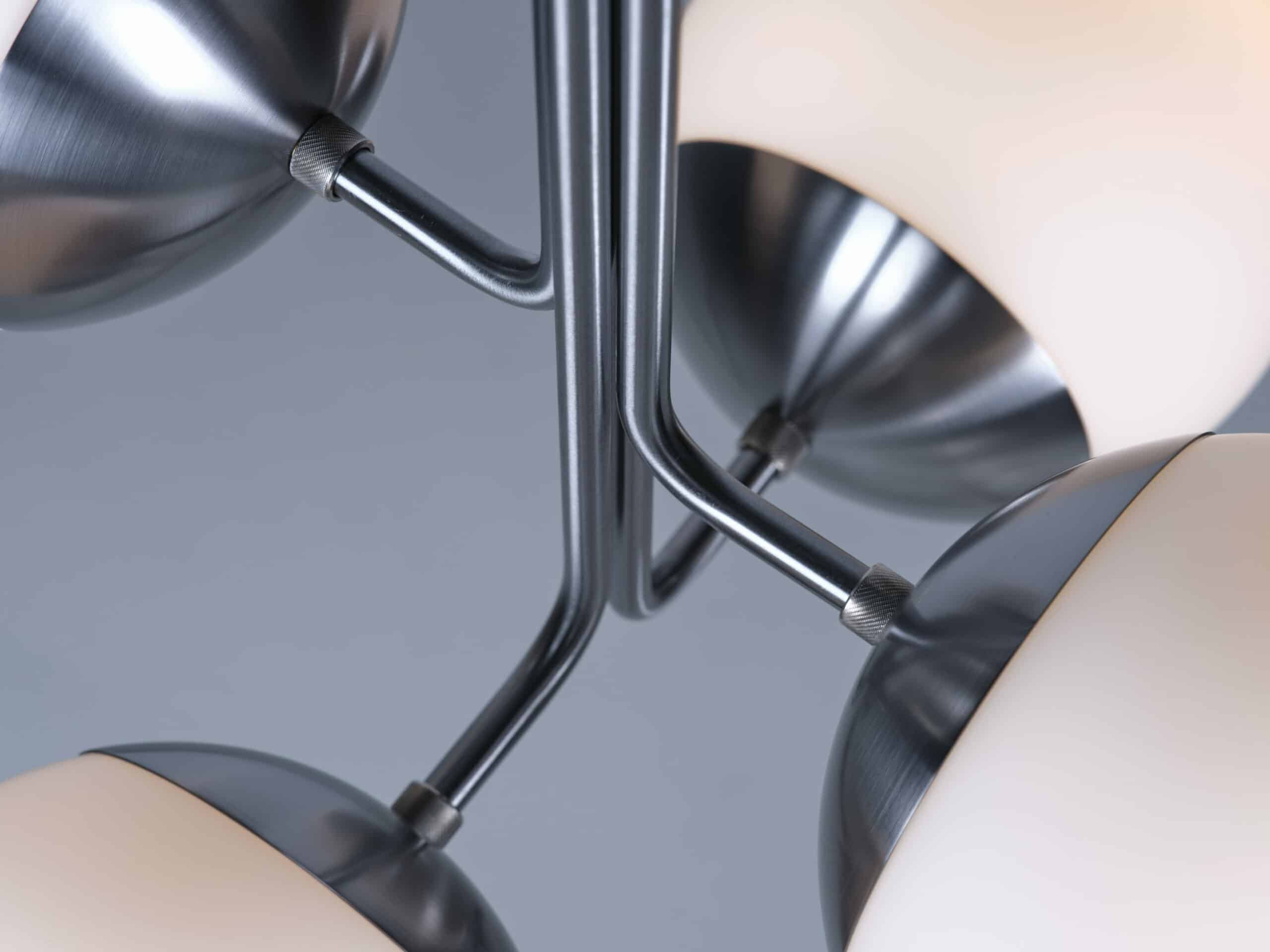 Uzorus Art Bouquet Velvet Green Glass Chandelier - Letslighting