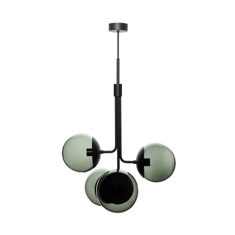 Uzorus Art Bouquet Velvet Green Glass Chandelier - Letslighting