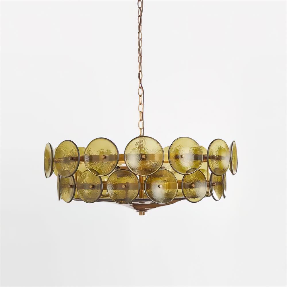 Ventilo Amber Glass Chandelier - Letslighting