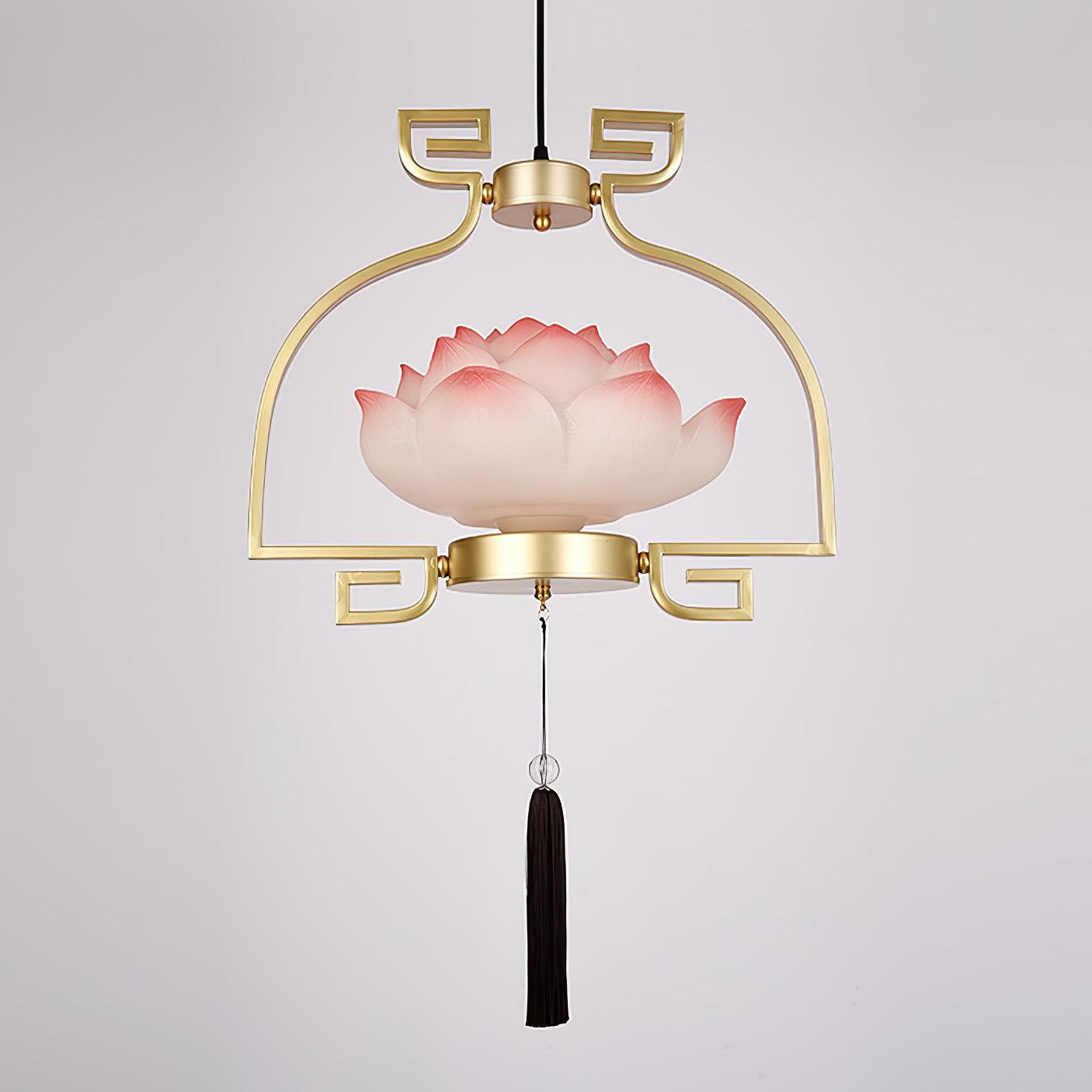Lotus Eleganter Orientalischer Harz Kronleuchter-Letslighting