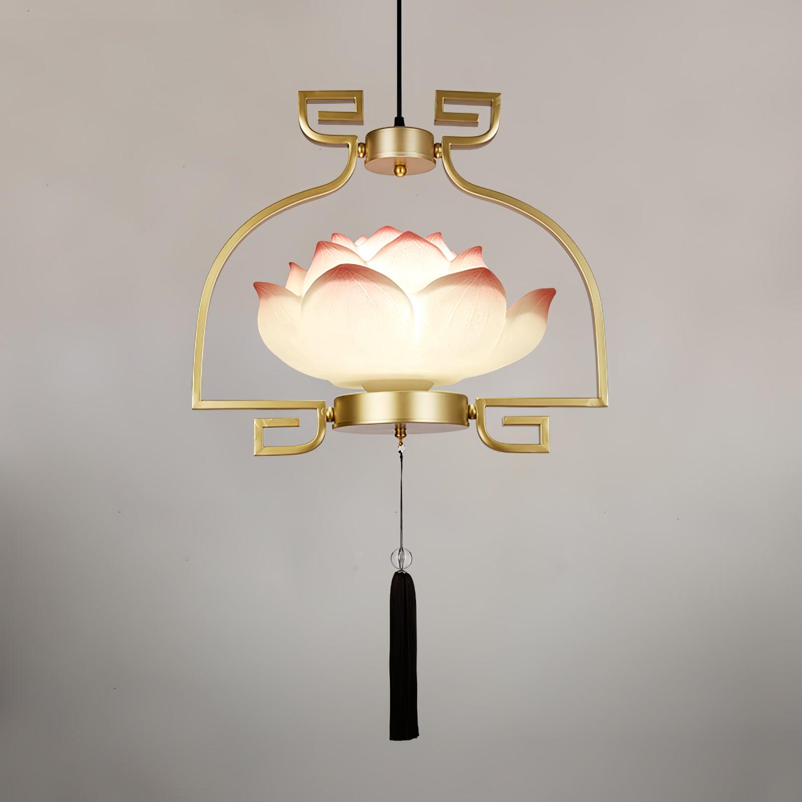 Lotus Eleganter Orientalischer Harz Kronleuchter-Letslighting