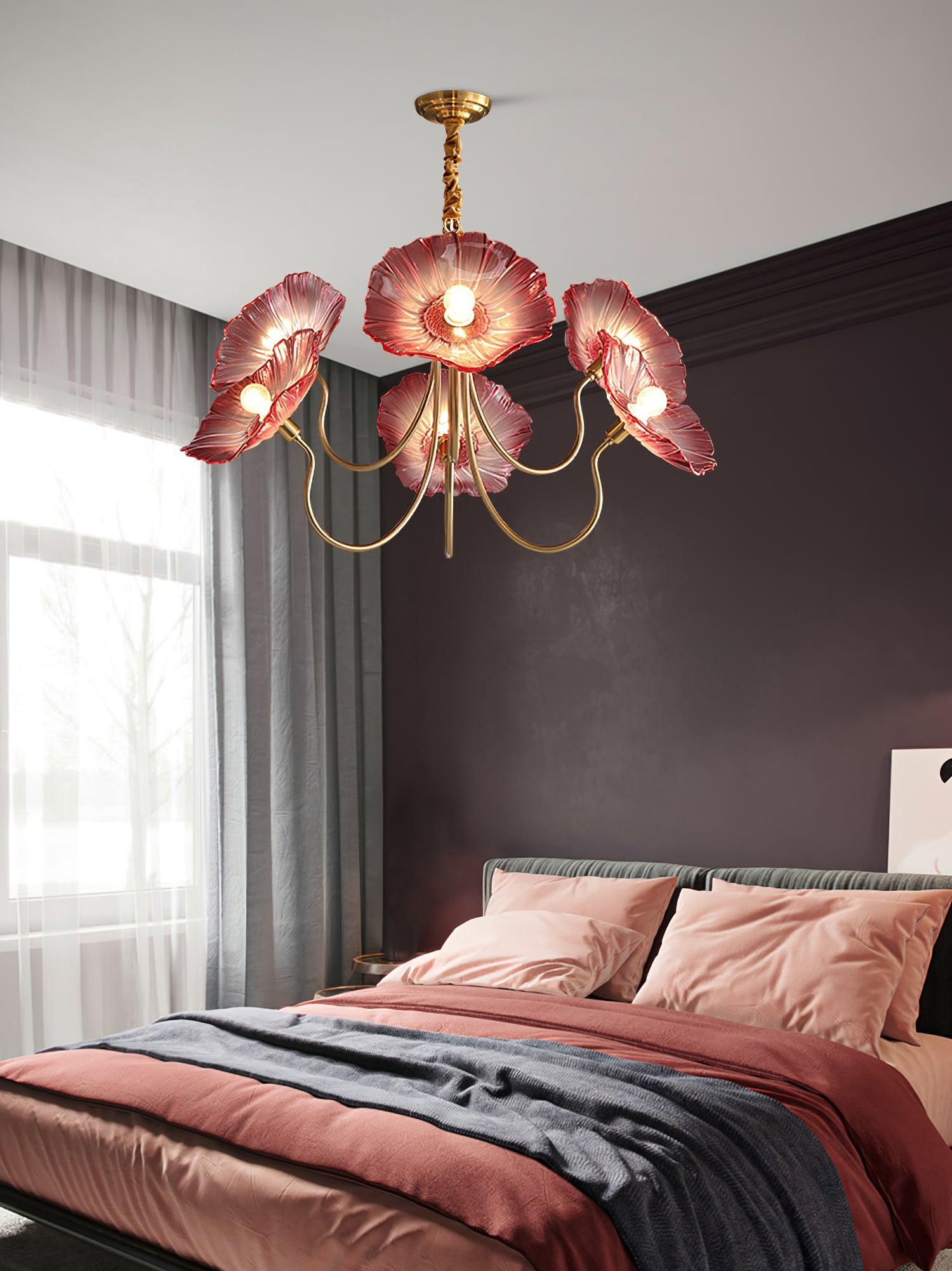 Lustra Kronleuchter Lotusblattglas-Letslighting