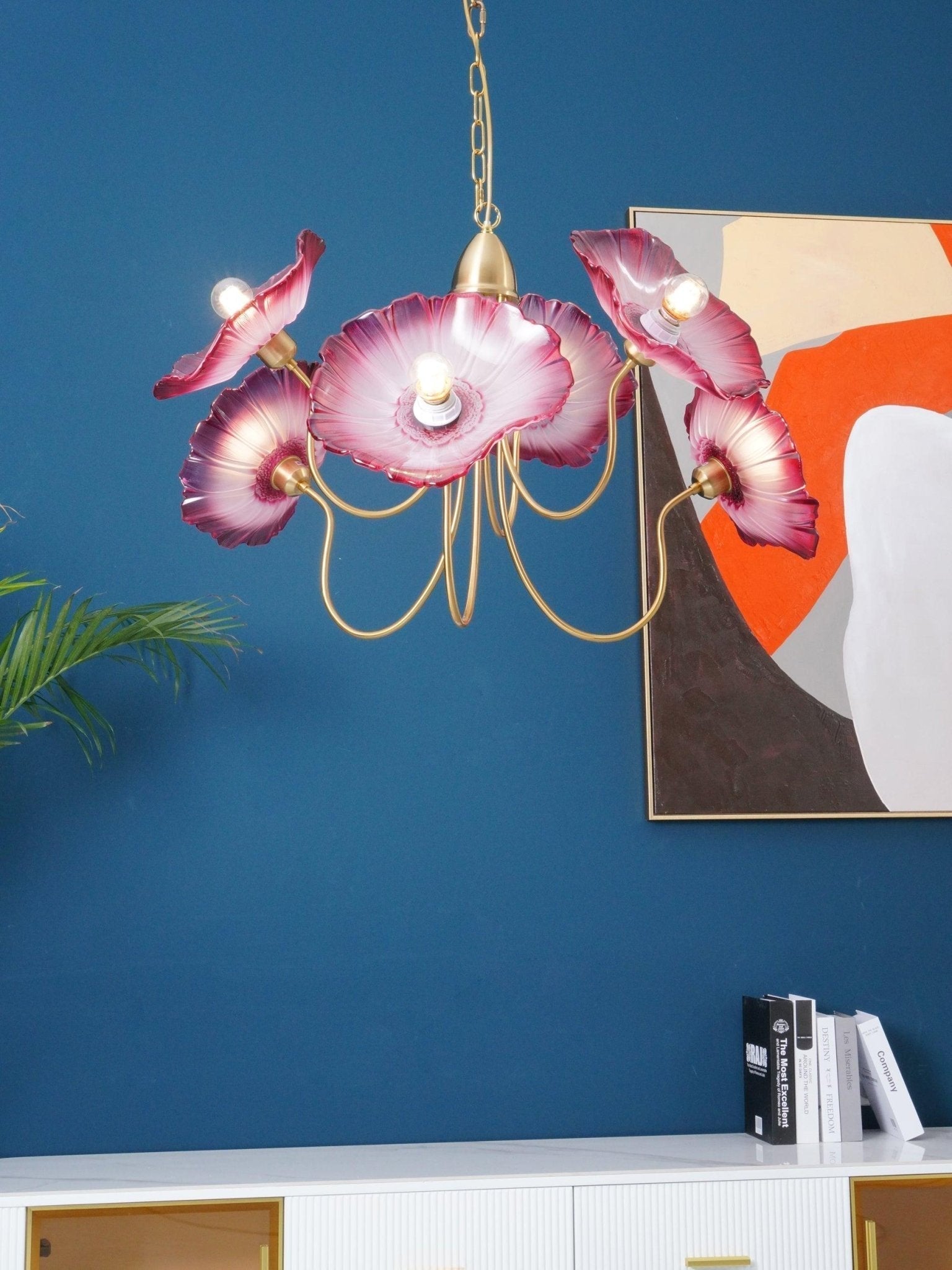 Lustra Kronleuchter Lotusblattglas-Letslighting