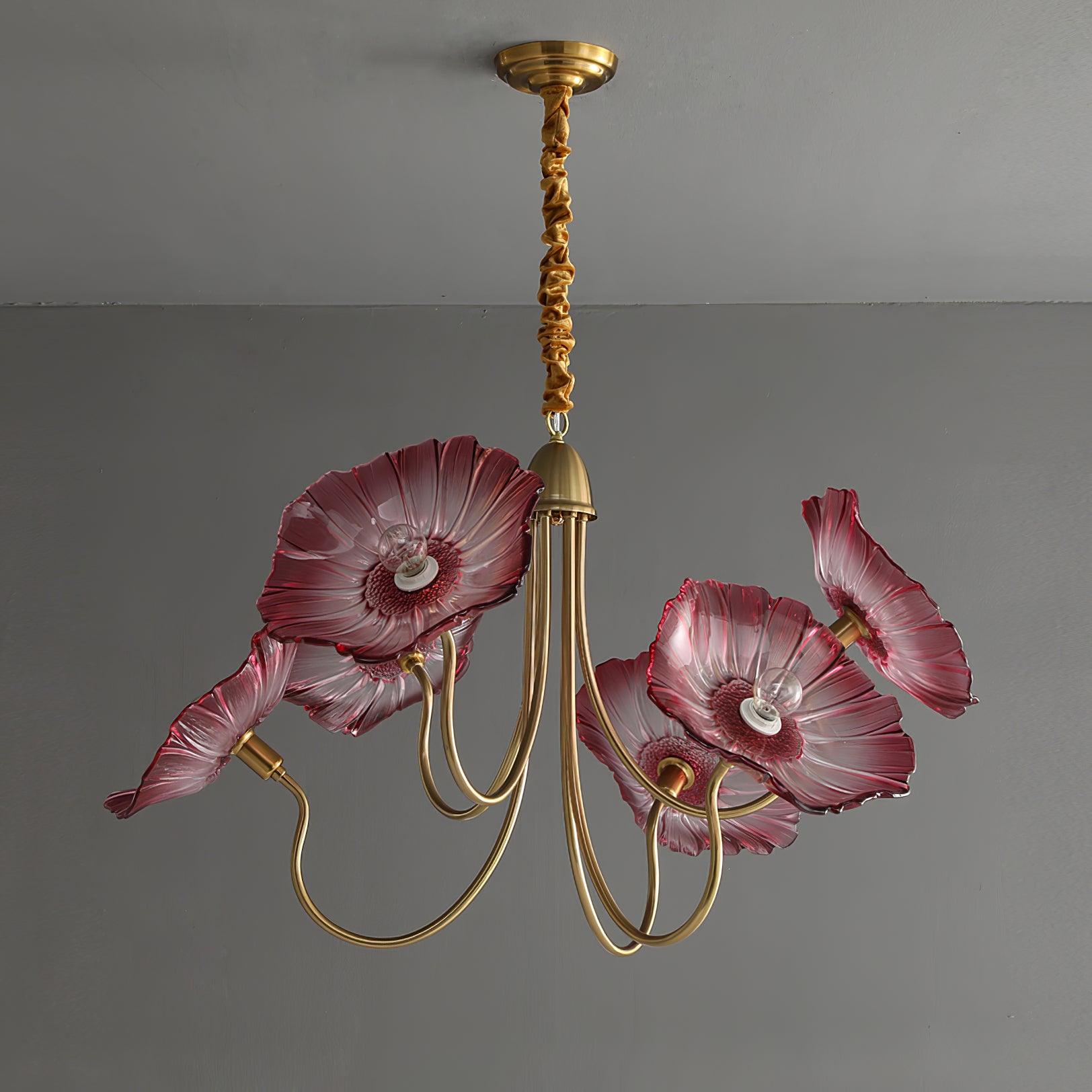 Lustra Kronleuchter Lotusblattglas-Letslighting
