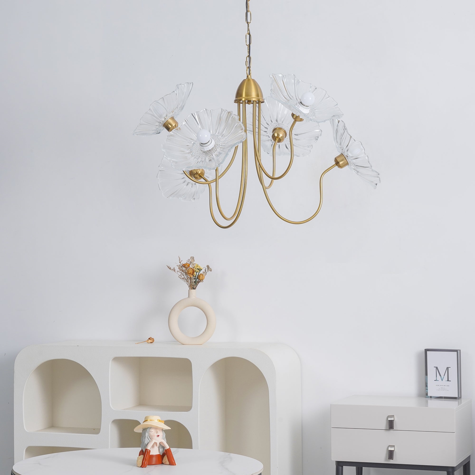 Lustra Kronleuchter Lotusblattglas-Letslighting
