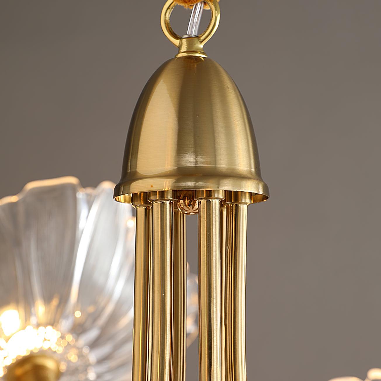 Lustra Kronleuchter Lotusblattglas-Letslighting