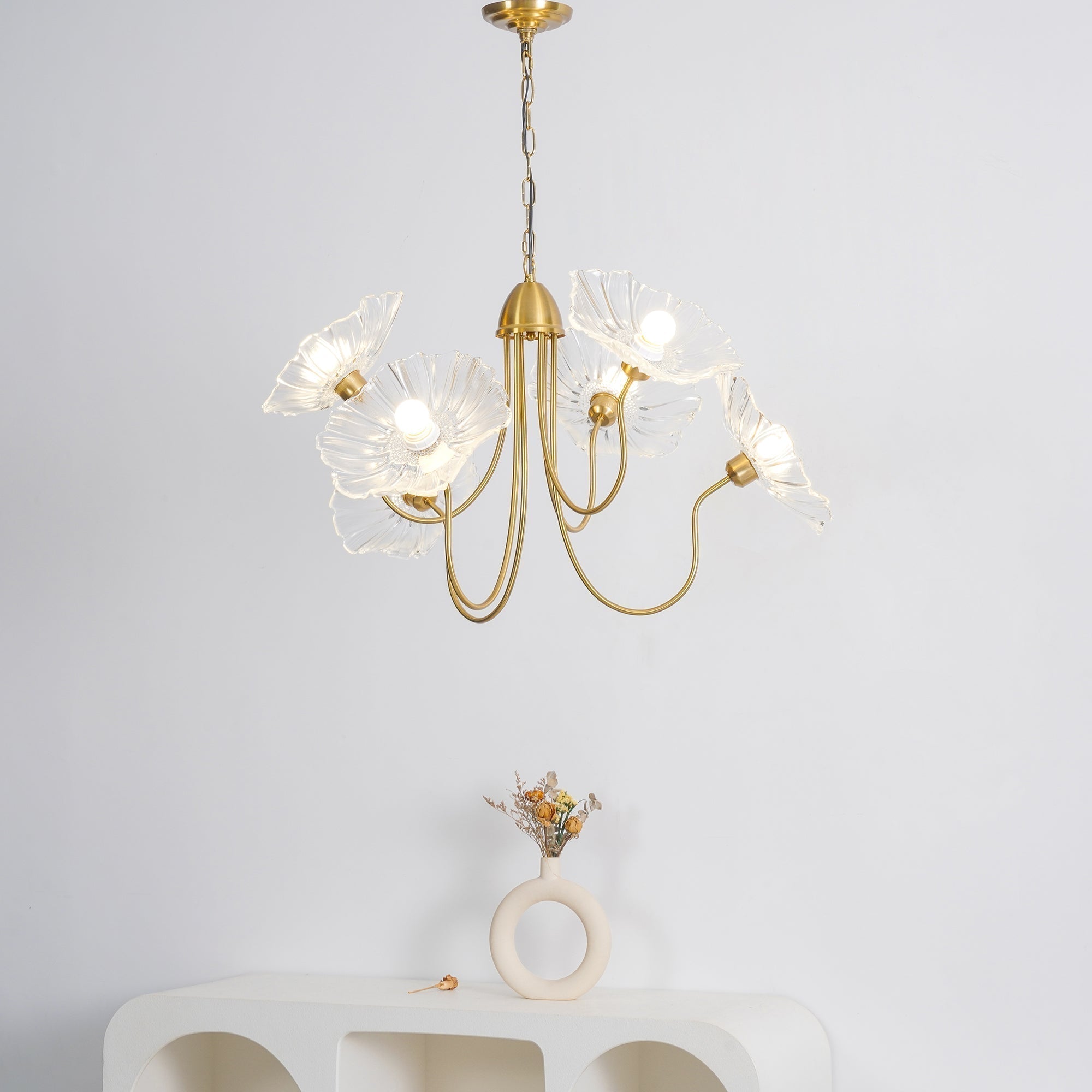Lustra Kronleuchter Lotusblattglas-Letslighting